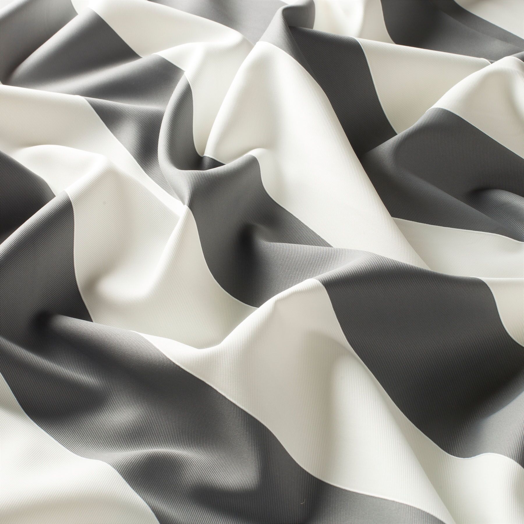 9 7484 092 Tony Jab Vorhangstoff Meterware Gestreift Grau