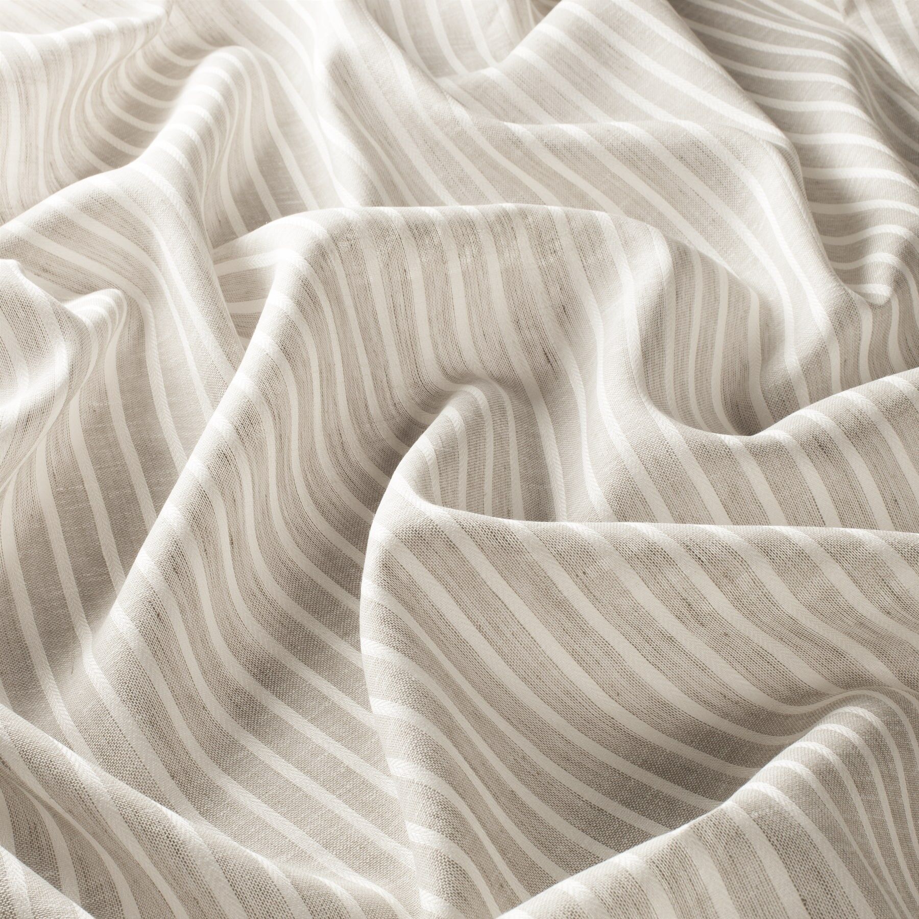 9 7649 091 Justine Jab Vorhangstoff Meterware Gestreift Grau Weiss