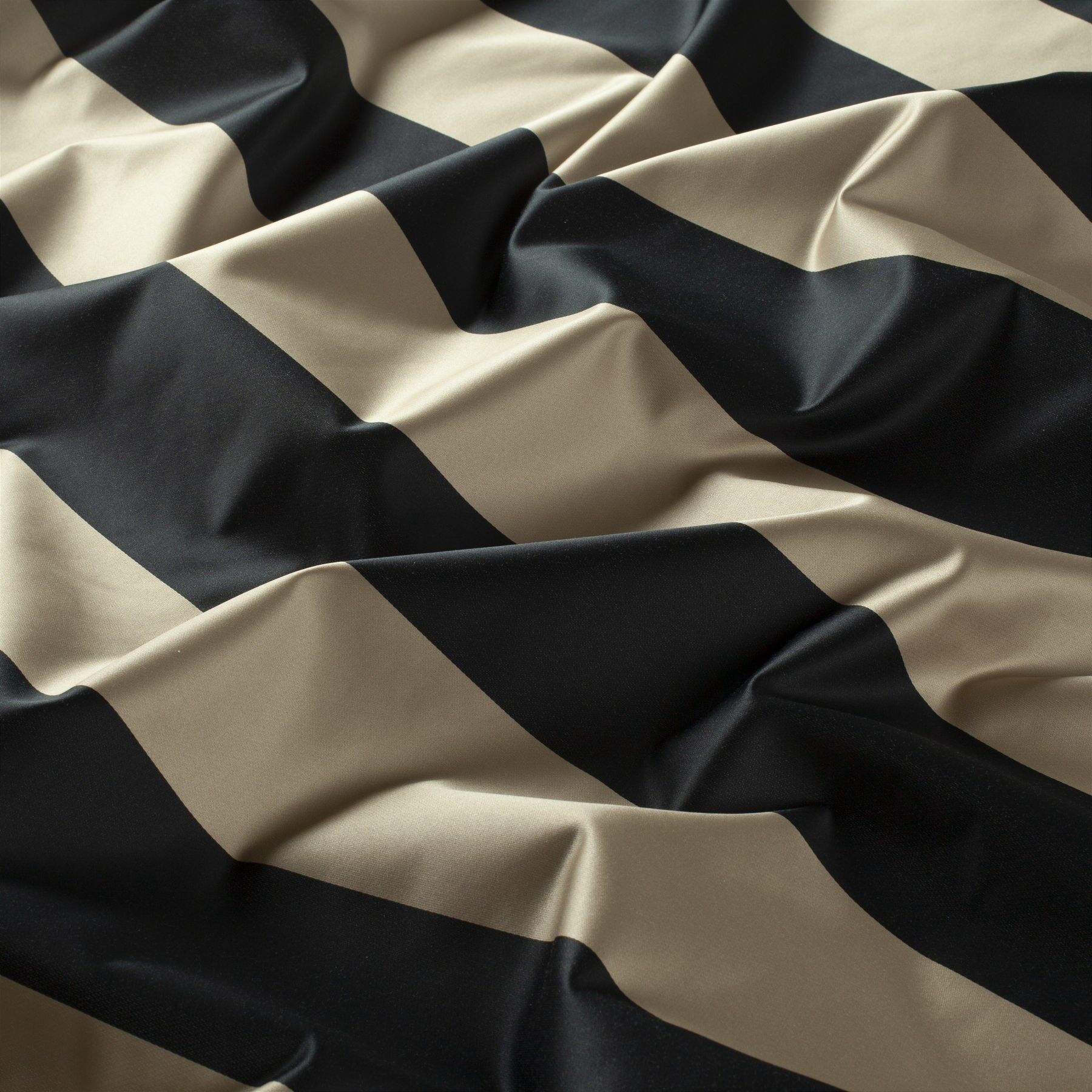 9 7692 022 Superstar Jab Vorhangstoff Meterware Gestreift Braun Schwarz