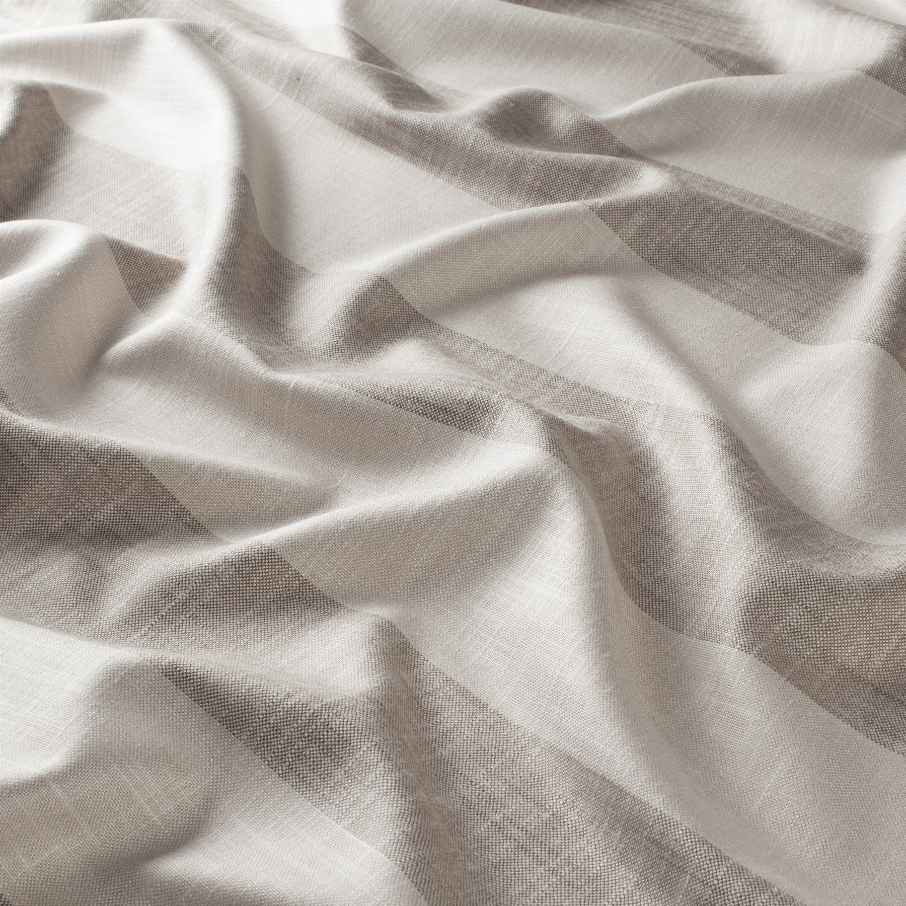 Ja7043 073 Bahati Jab Vorhangstoff Meterware Gestreift Beige