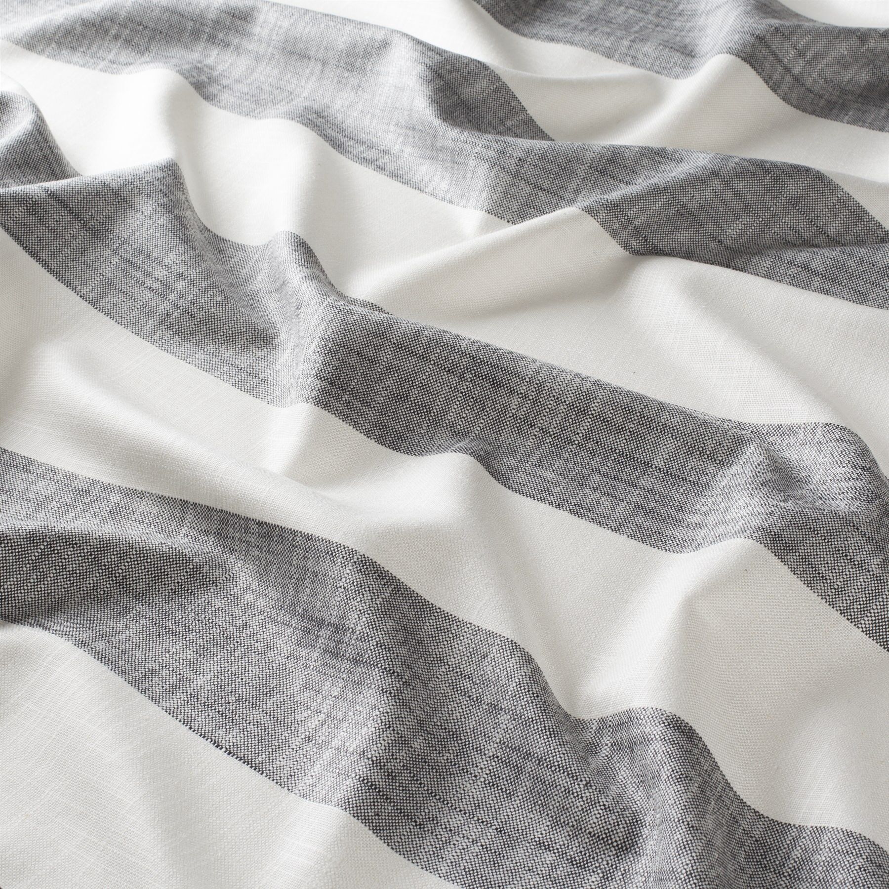 Ja7043 093 Bahati Jab Vorhangstoff Meterware Gestreift Grau