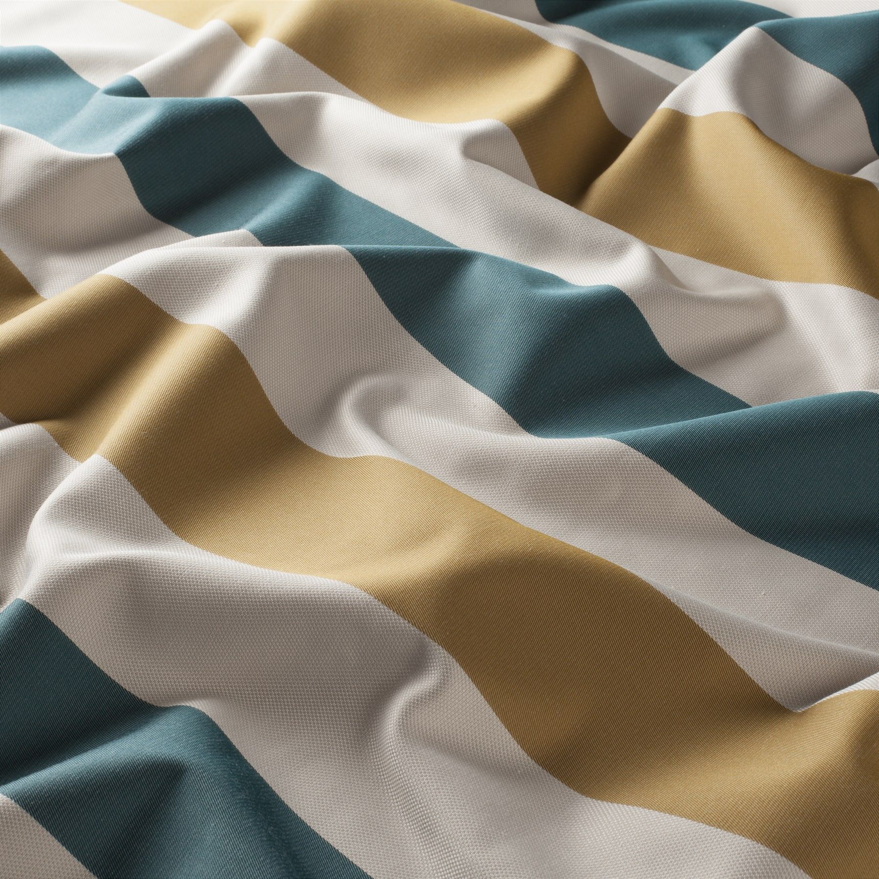 Ja7070 080 Marino Jab Vorhangstoff Meterware Gestreift Petrol Gelb