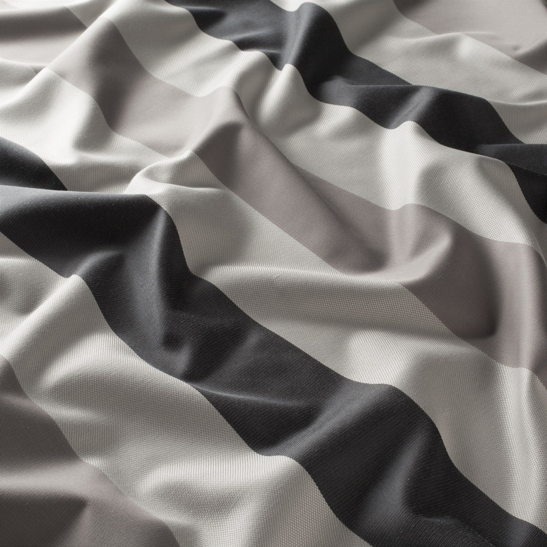 Ja7070 091 Marino Jab Vorhangstoff Meterware Gestreift Grau