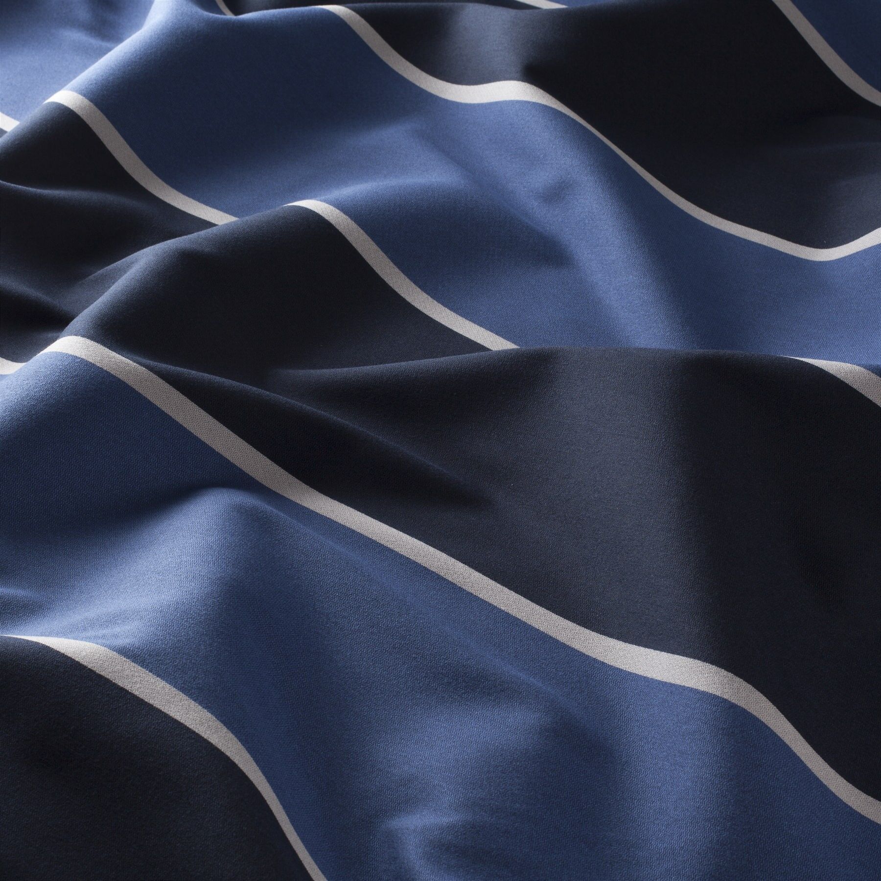 Ja7072 050 Solido Jab Vorhangstoff Meterware Gestreift Blau