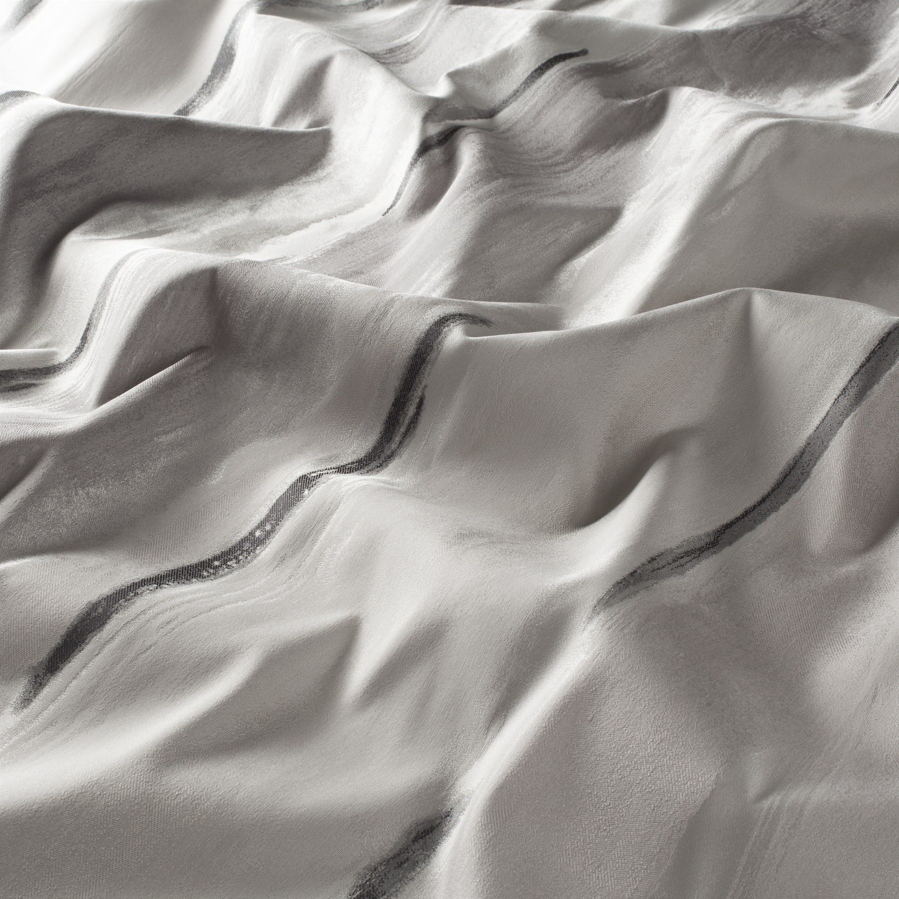 Ja7130 091 Classy Jab Vorhangstoff Meterware Gemustert Grau