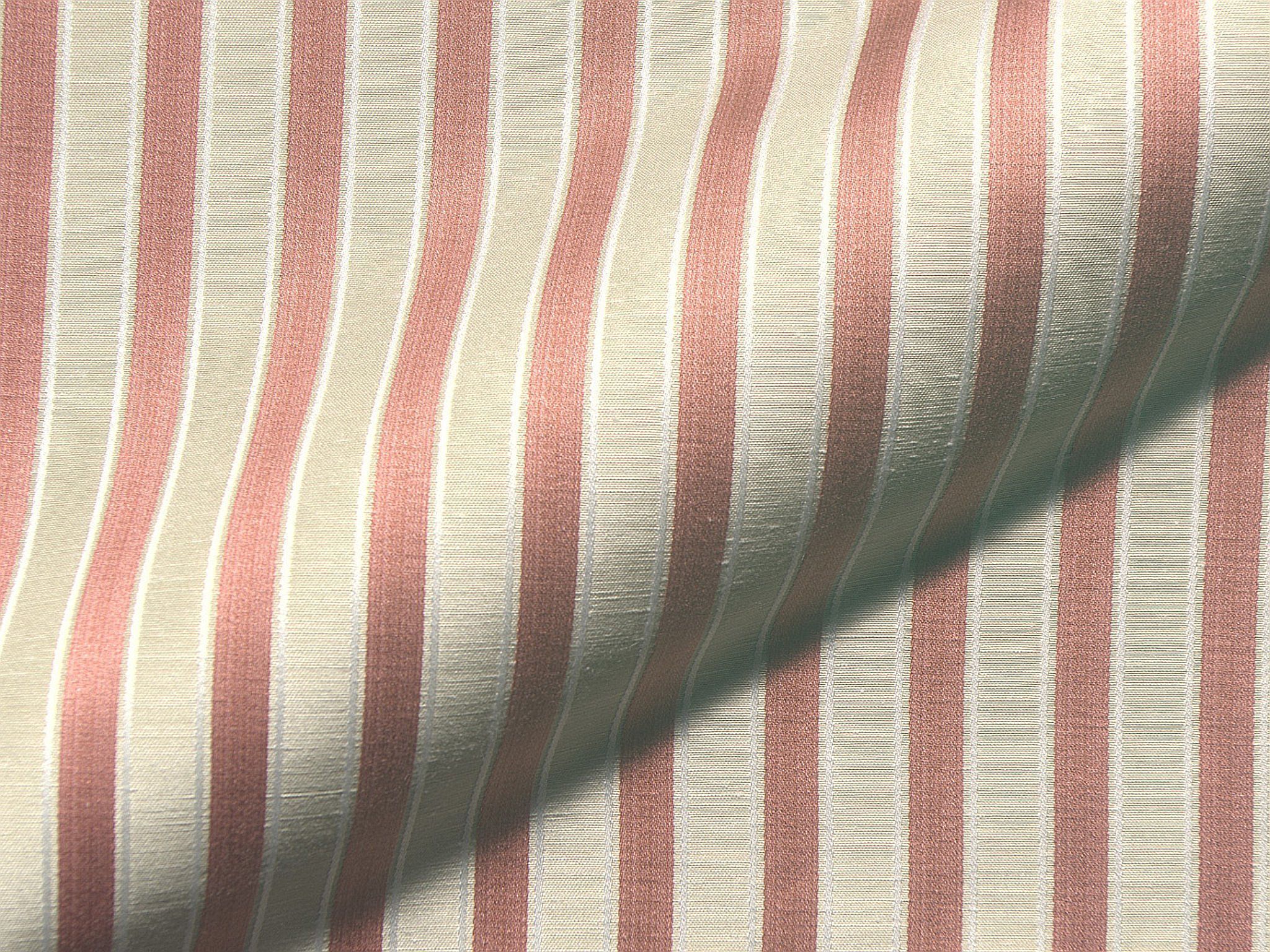 Linderhof 546 Biedermeier Moebelstoff Polsterstoff Streifen Rosa