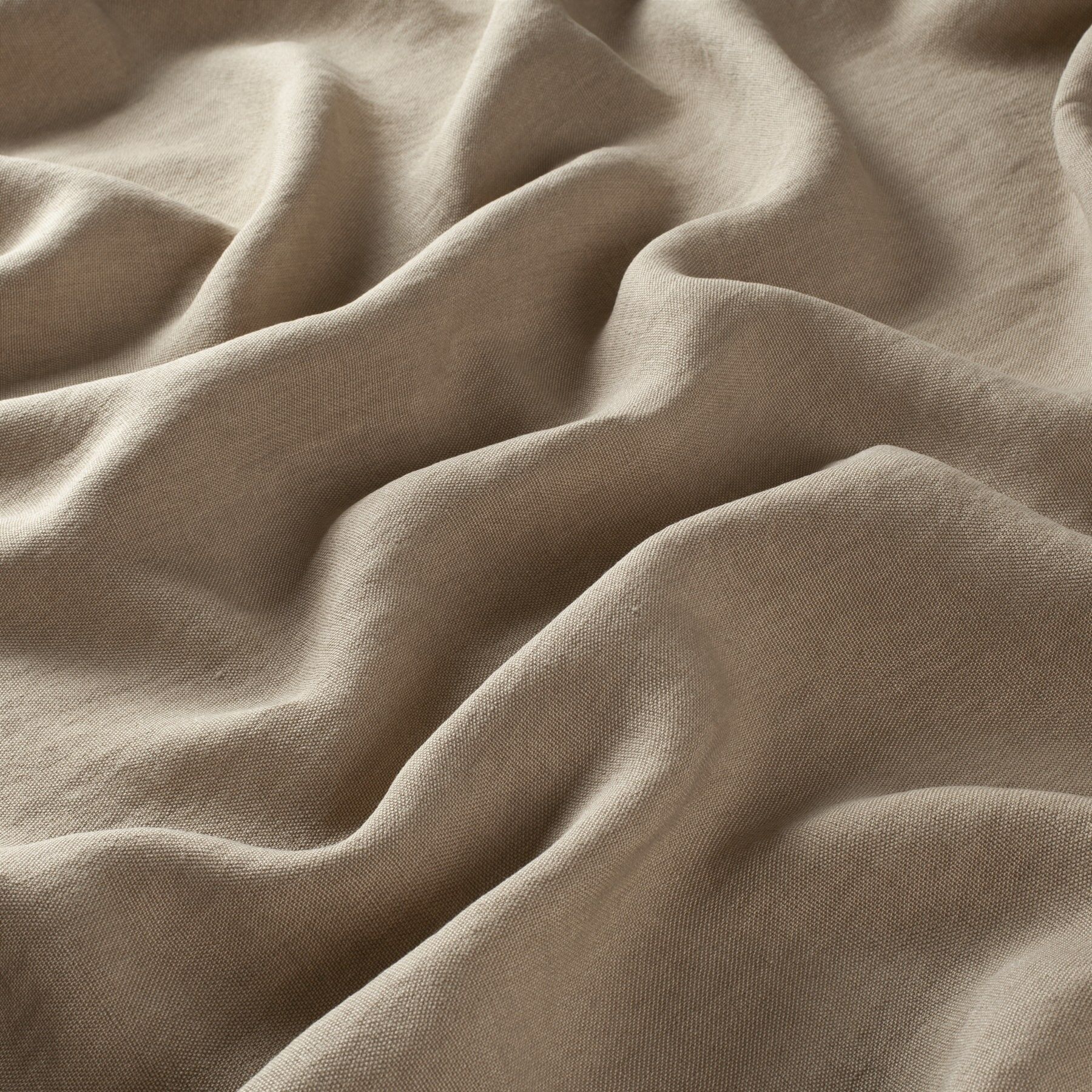 Ch2985 023 Honest Reboot Leinen Vorhang Braun