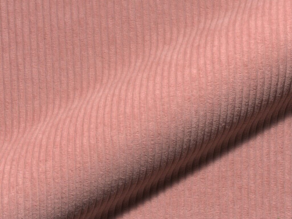 Aluna 249 Hoepke Polsterstoff Meterware Feincord Rosa