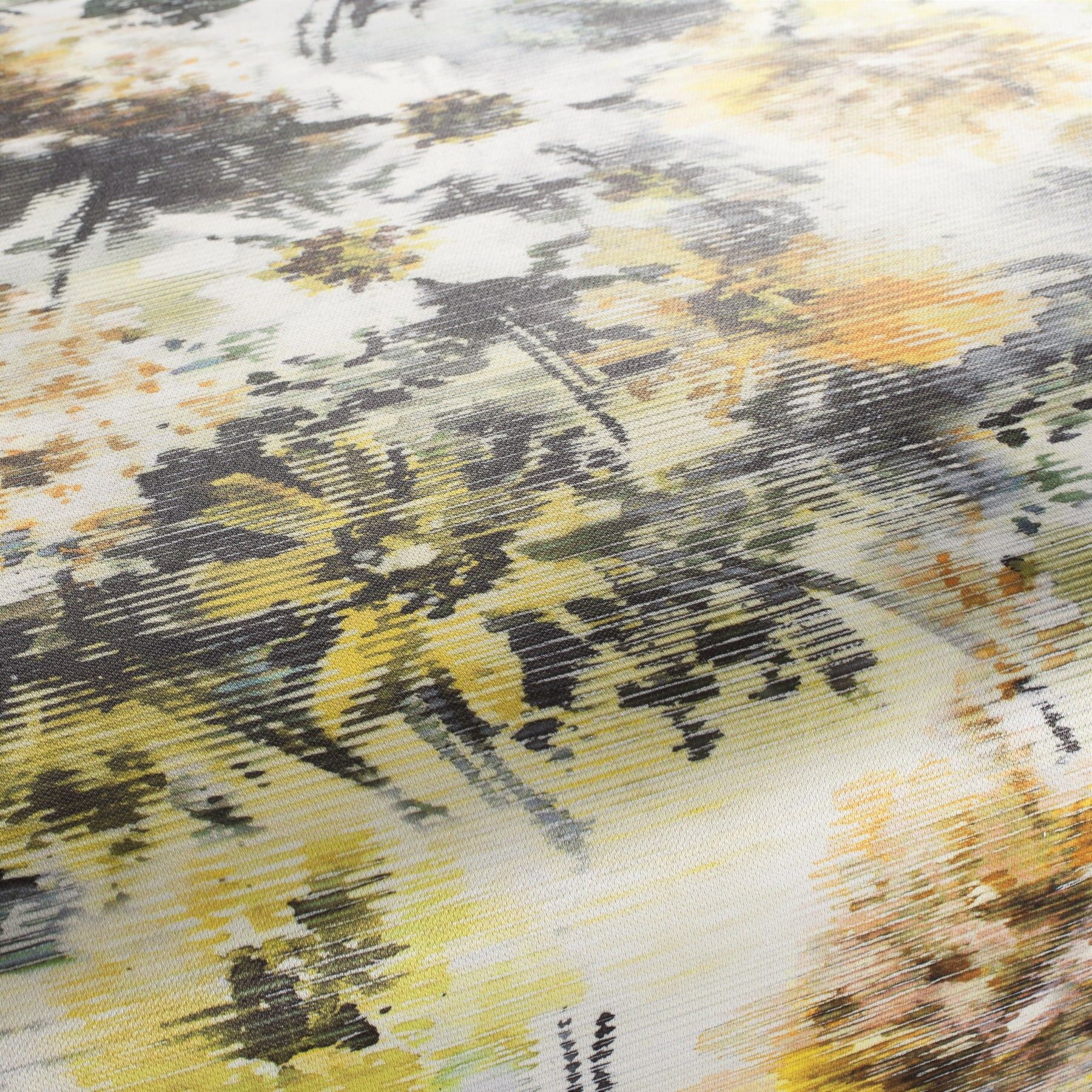 1 8875 040 Sicilia Jab Vorhangstoff Meterware Mit Blumenmuster Gelb