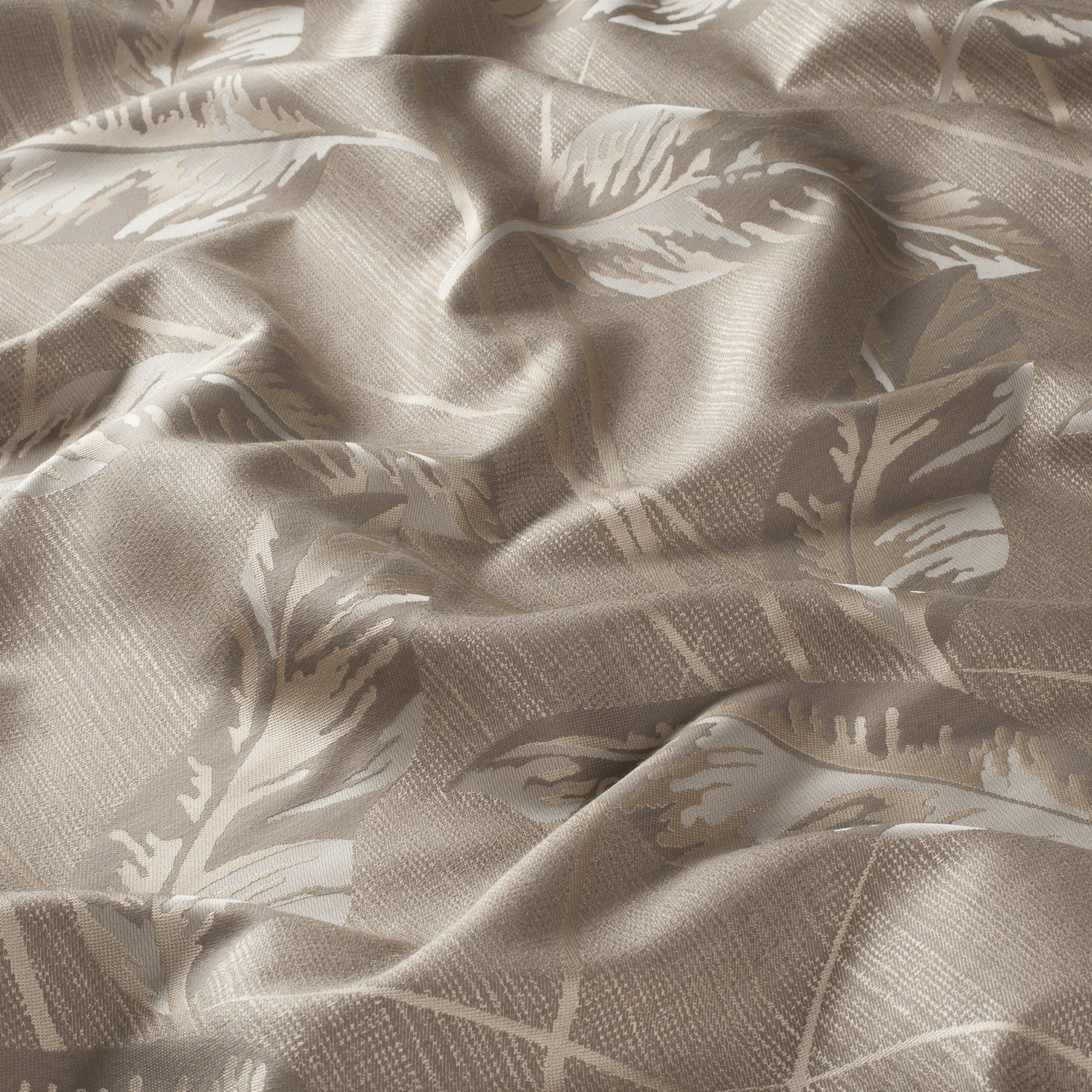 8 1873 020 Tobago Jab Vorhangstoff Meterware Gemustert Braun