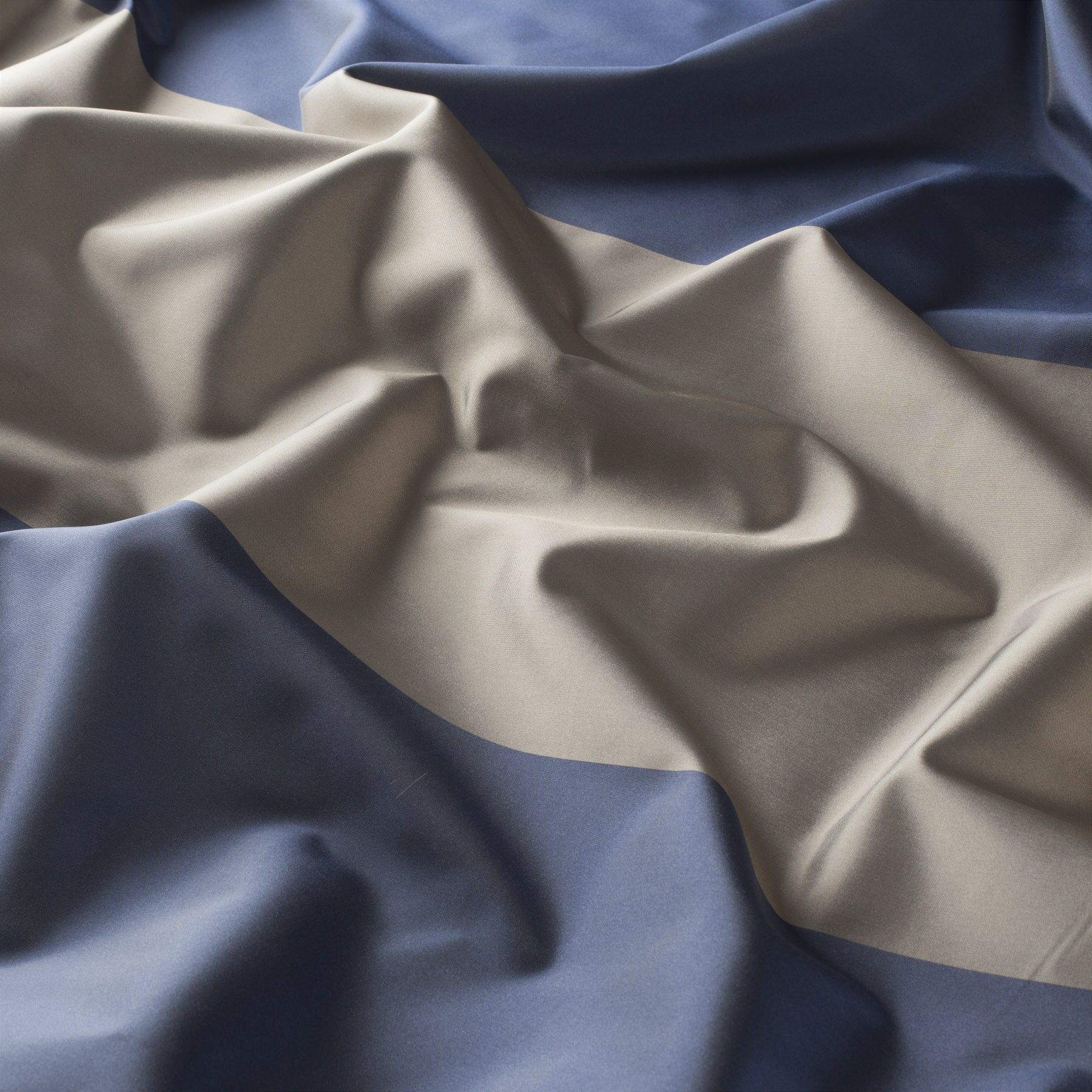 8 1884 050 Dakota Stripe Jab Vorhangstoff Meterware Gestreift Blau Braun