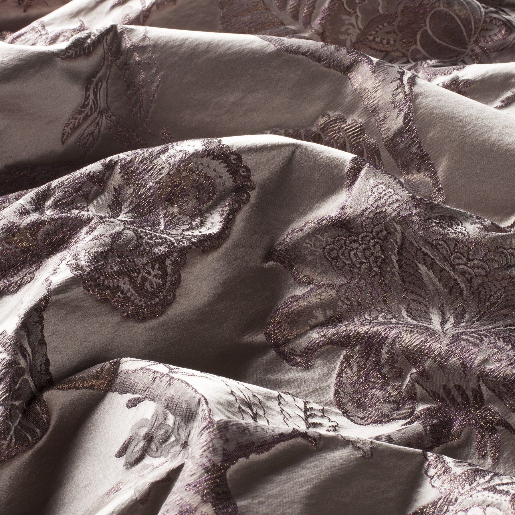 9 7776 060 Nymfa Jab Vorhangstoff Meterware Gemustert Rosa Braun