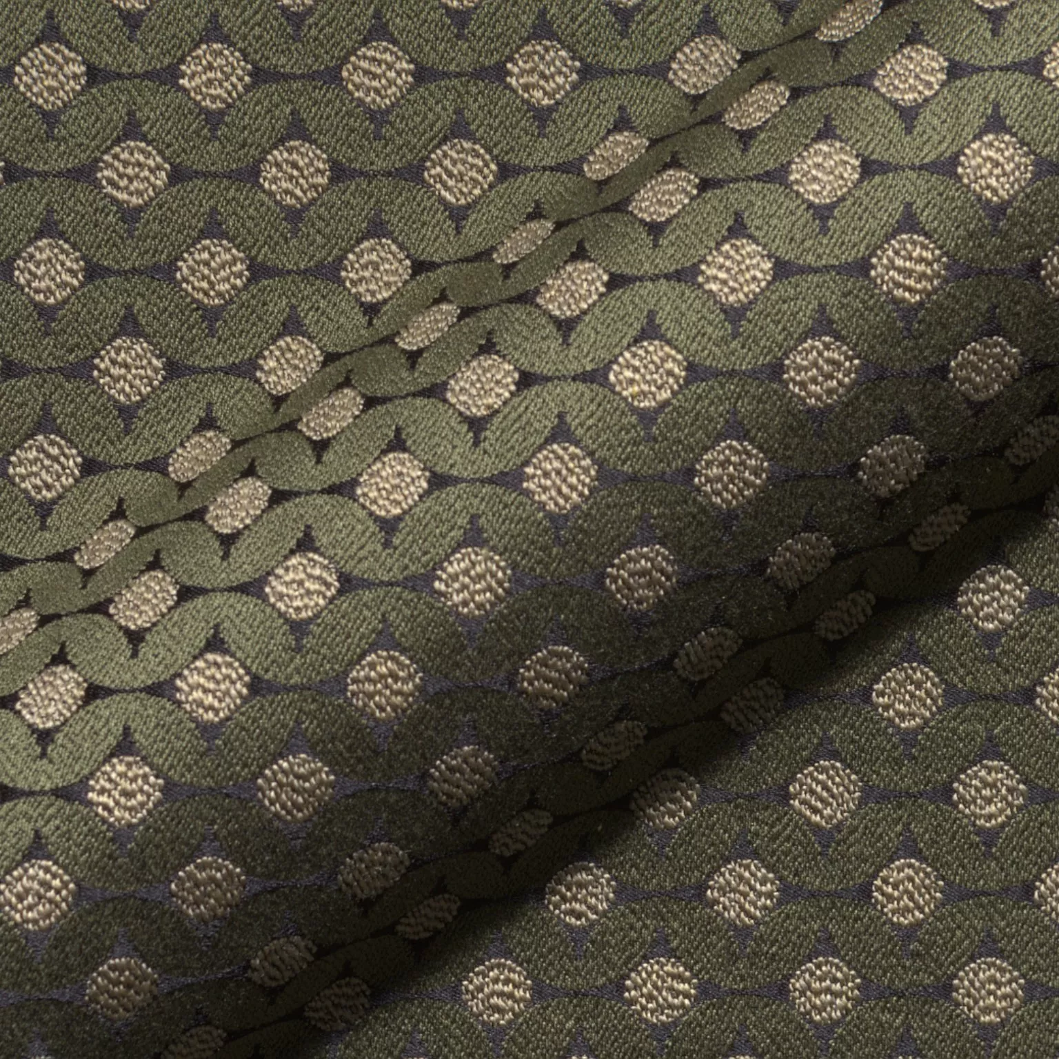 Biletta 814 Hoepke Q2 Melodia Moebelstoff Gemustert Gruen