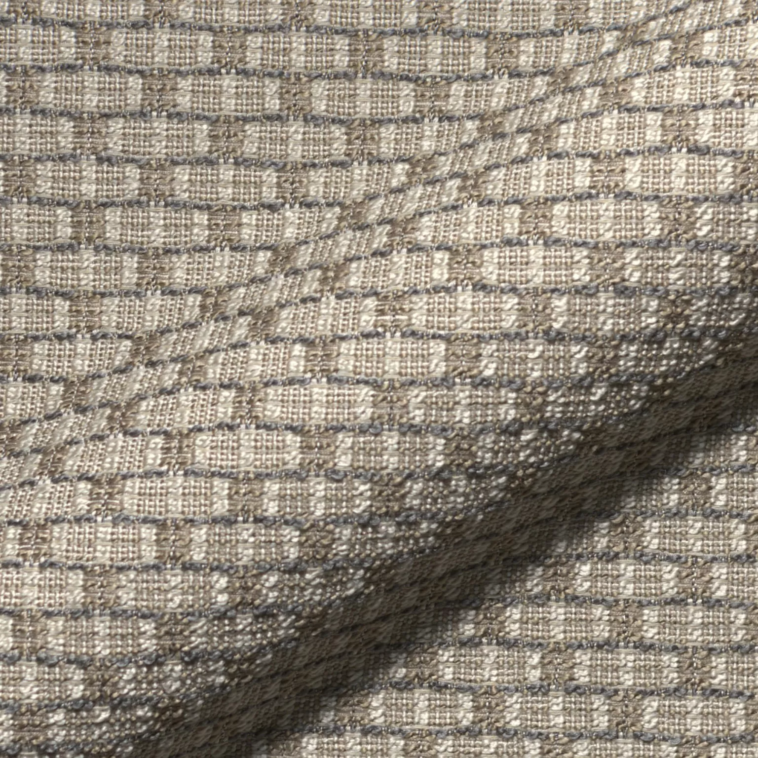 Chess 994 Hoepke Q2 Square Moebelstoff Gemustert Beige