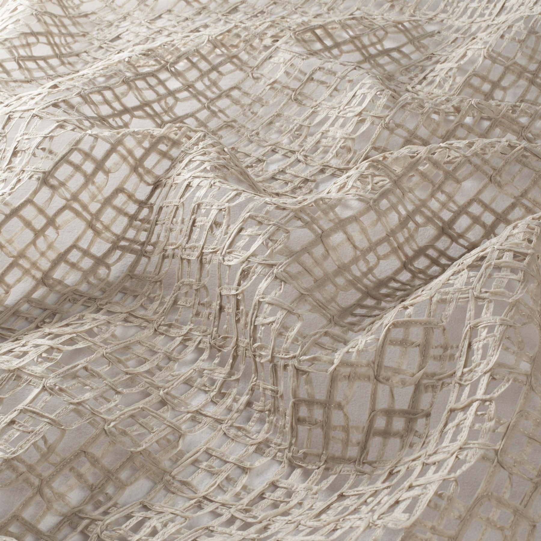 Ch3148 070 Follow Me Jab Vorhangstoff Meterware Gemustert Beige