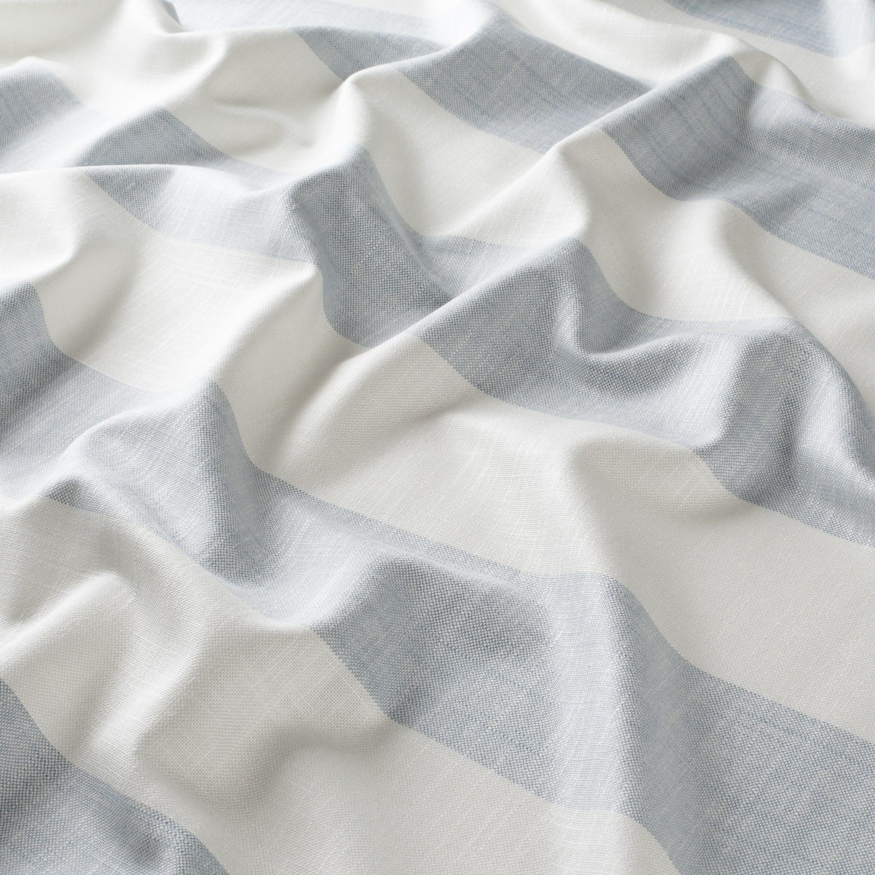 Ja7043 050 Bahati Jab Vorhangstoff Meterware Gestreift Blau