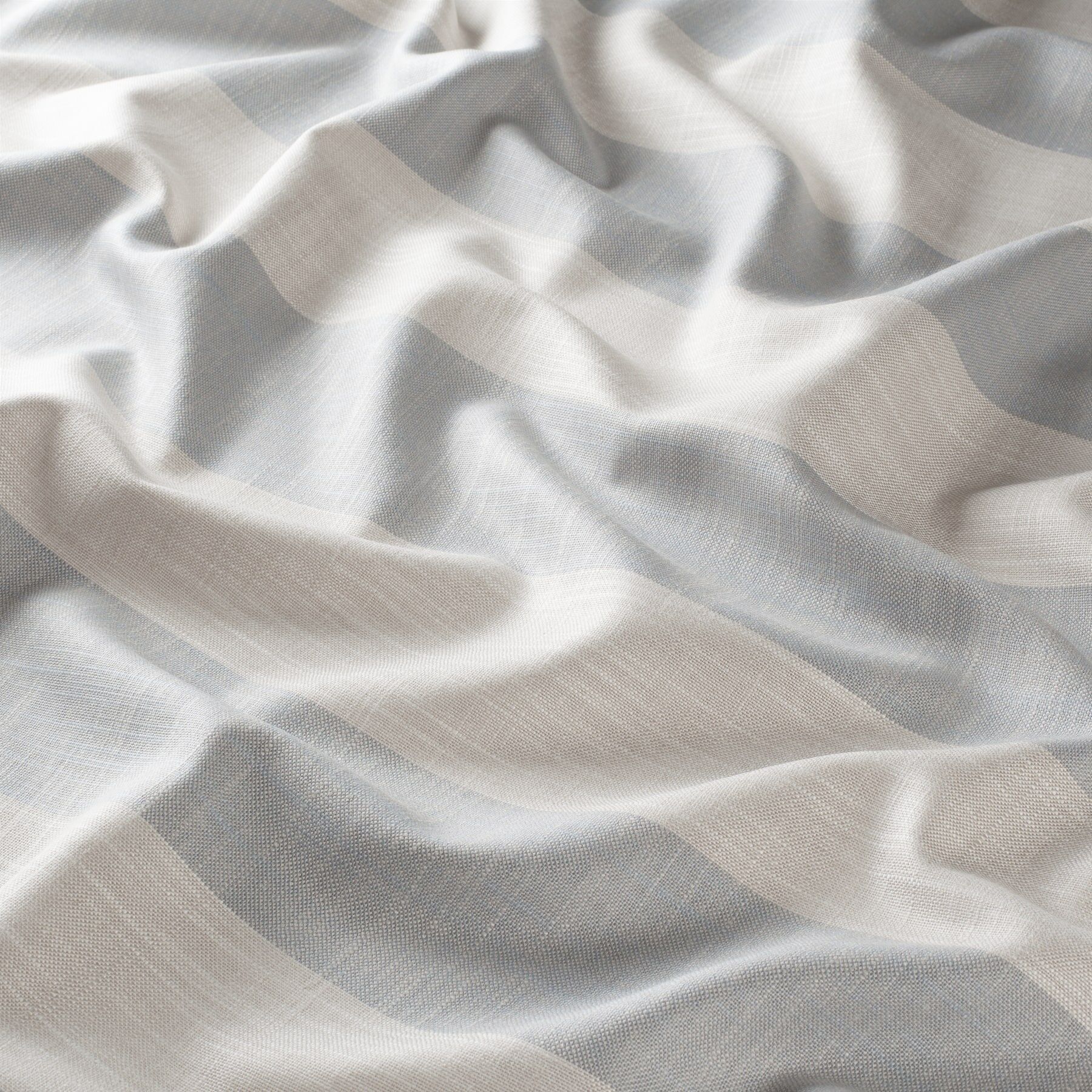 Ja7043 051 Bahati Jab Vorhangstoff Meterware Gestreift Blau