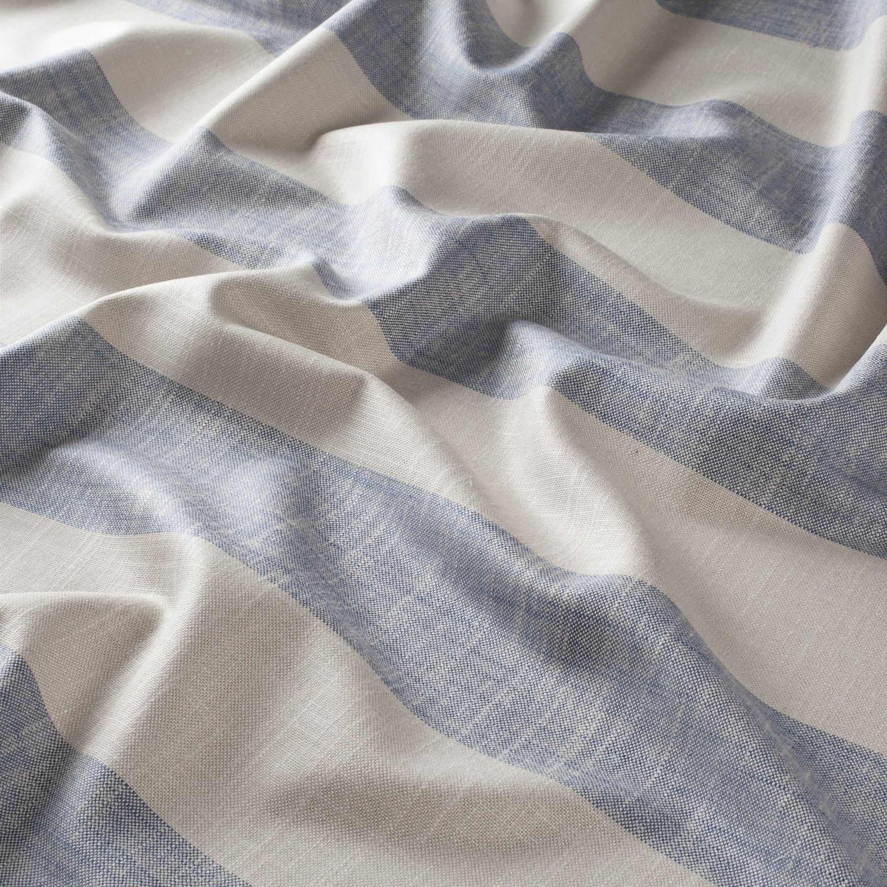 Ja7043 052 Bahati Jab Vorhangstoff Meterware Gestreift Blau