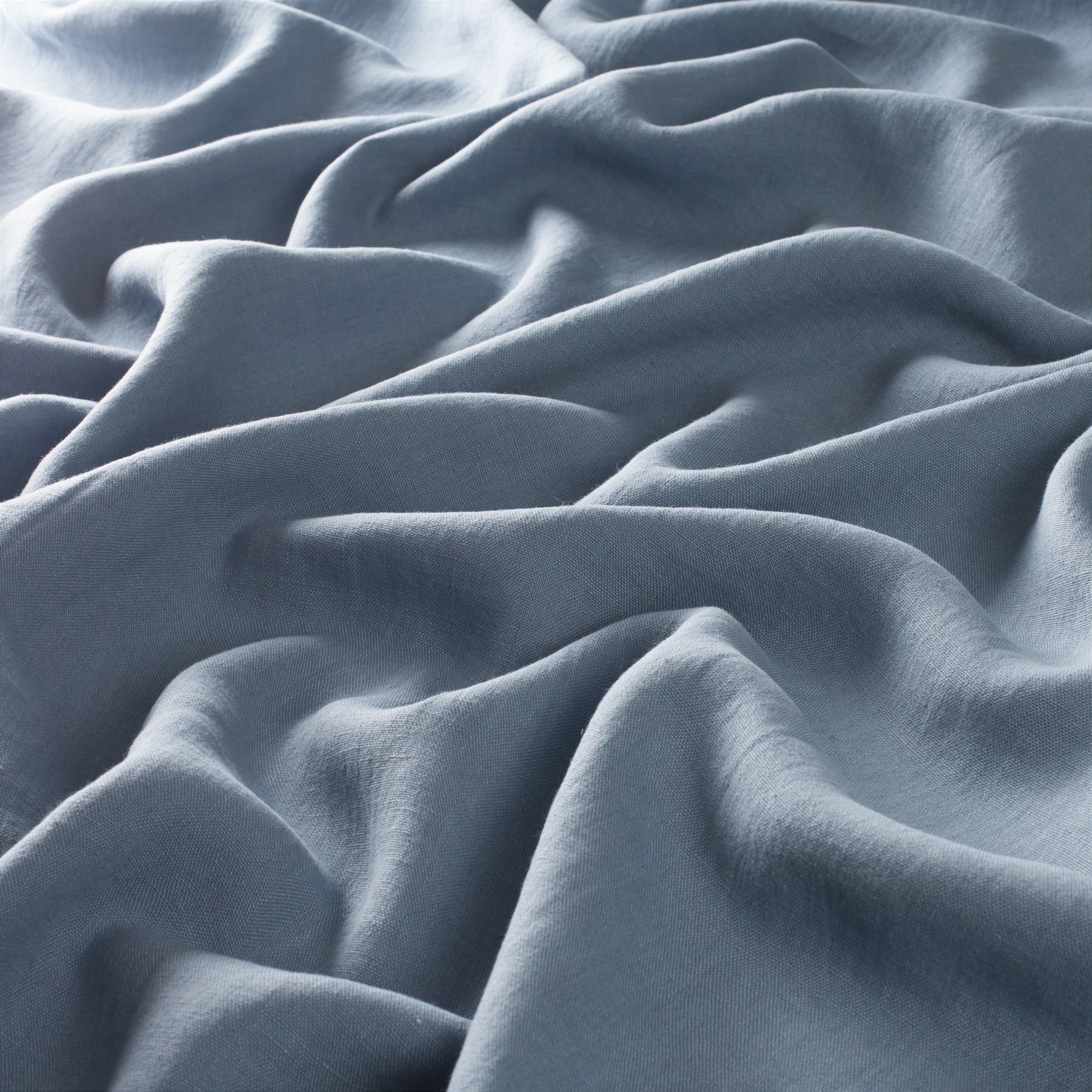 Ca1256 052 Rosy Linen Vorhangstoffe Landhausstil Meterware Blau