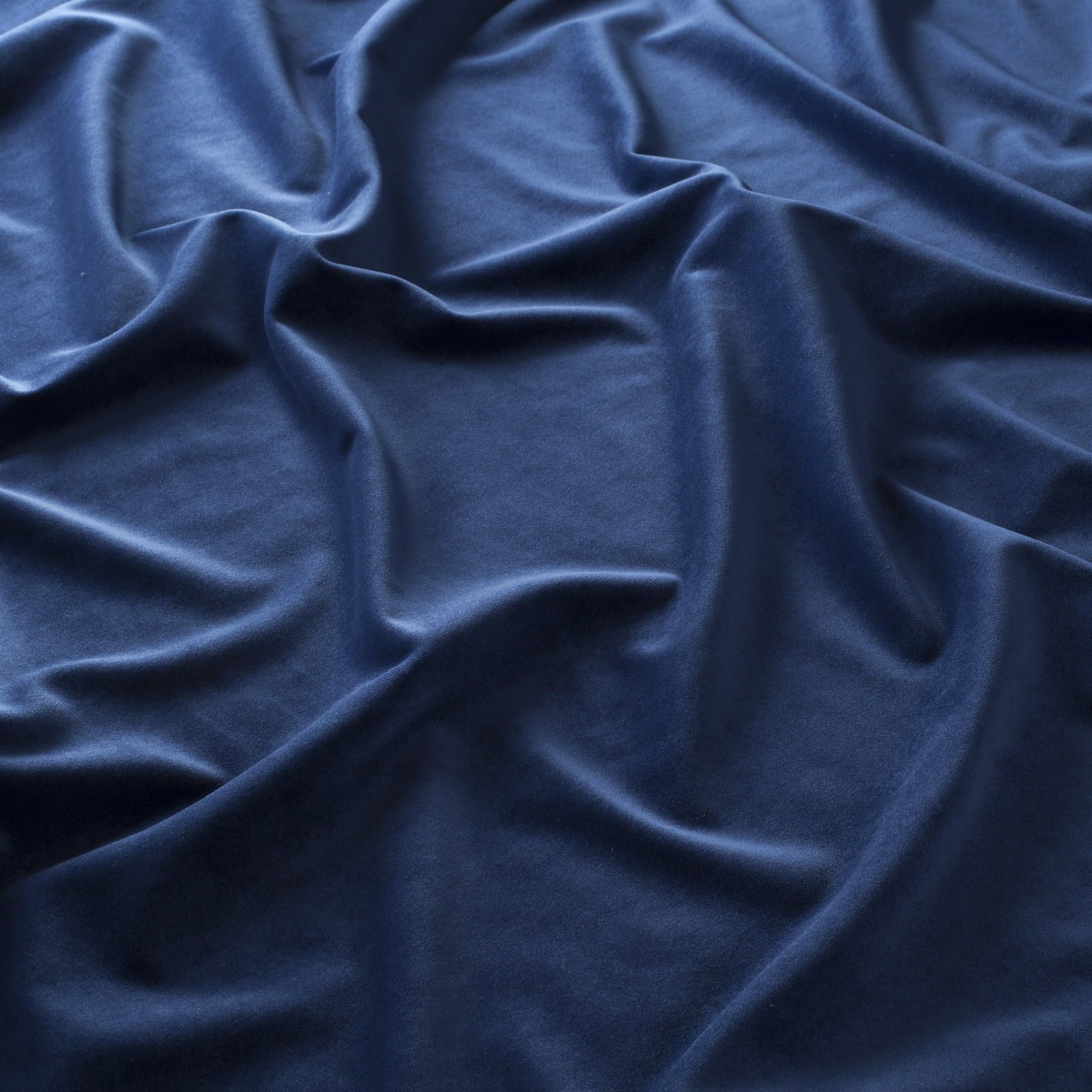 Ch2992 052 Heavens Gate Exklusiver Samt Velvet Vorhangstoff Polsterstoff Blau