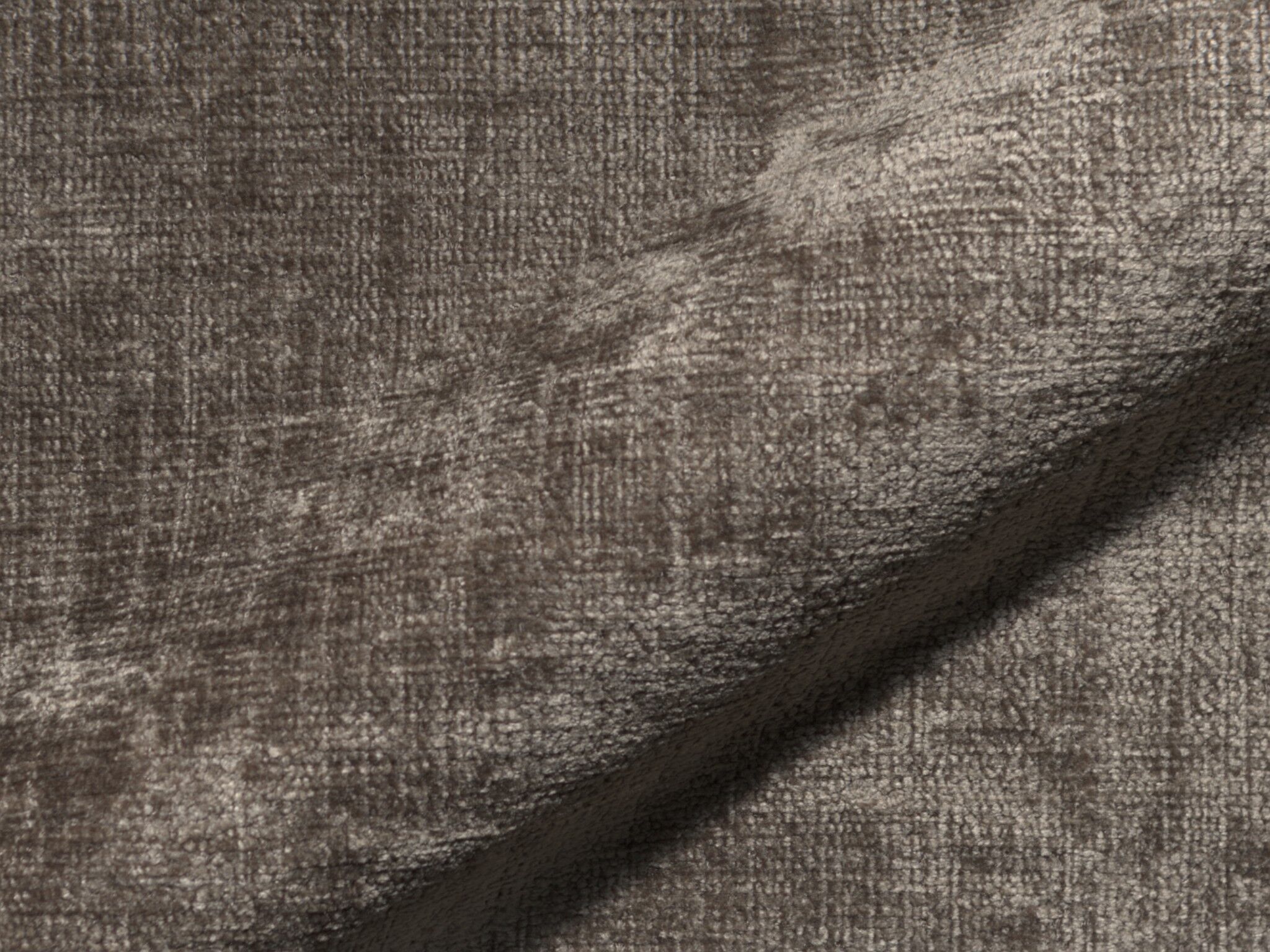 Molino 514 Weicher Chenille Polsterstoff Moebelstoff Hoepke Braun Grau