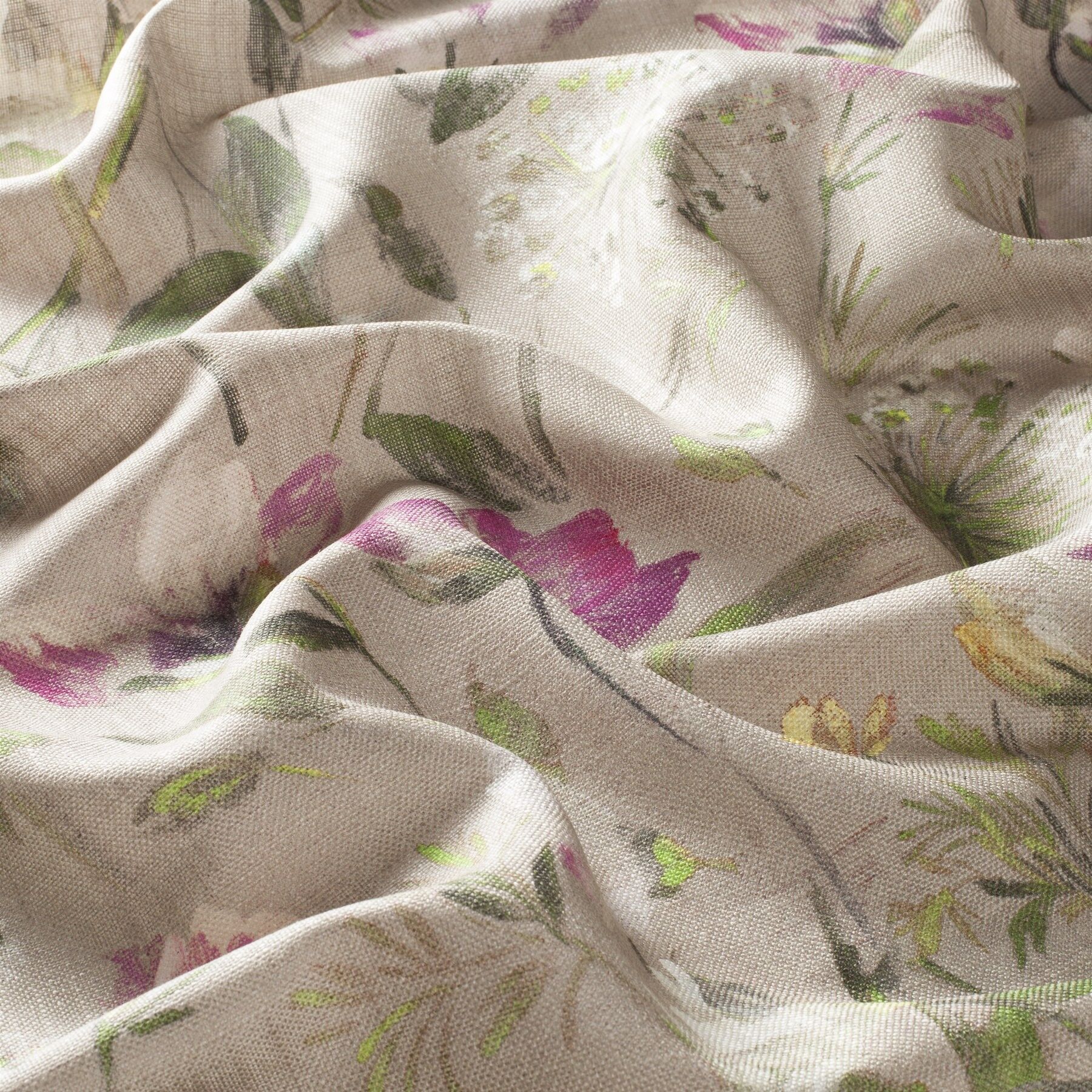 Ch2946 060 Summer Garden Jab Vorhangstoff Meterware Mit Blumenmuster Beige