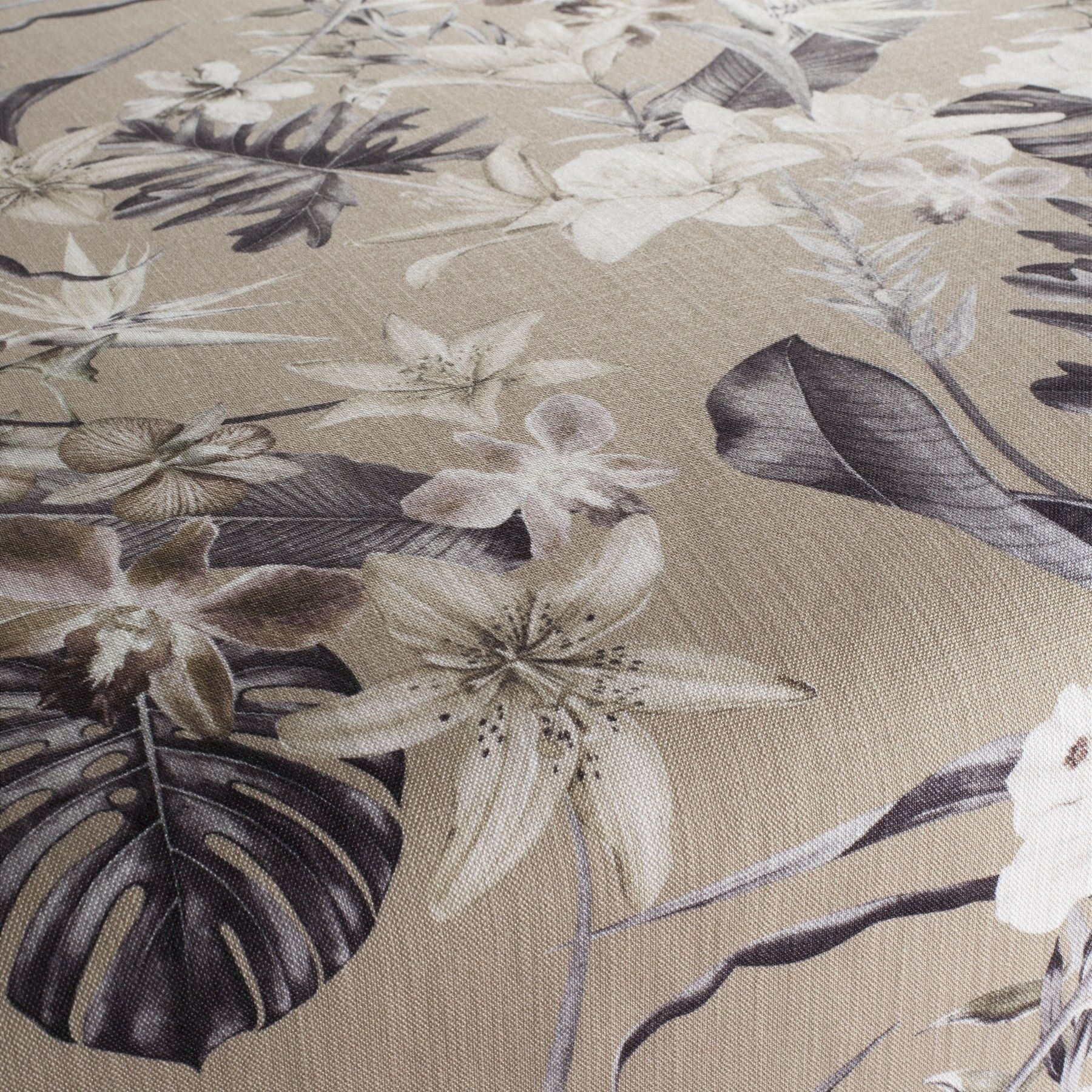 Ja8055 070 Fiorina Jab Vorhangstoff Meterware Mit Blumenmuster Beige
