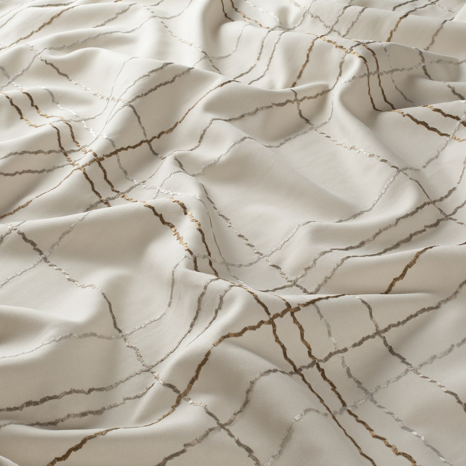 9 7913 070 Silvaplana Jab Vorhangstoff Meterware Gemustert Beige
