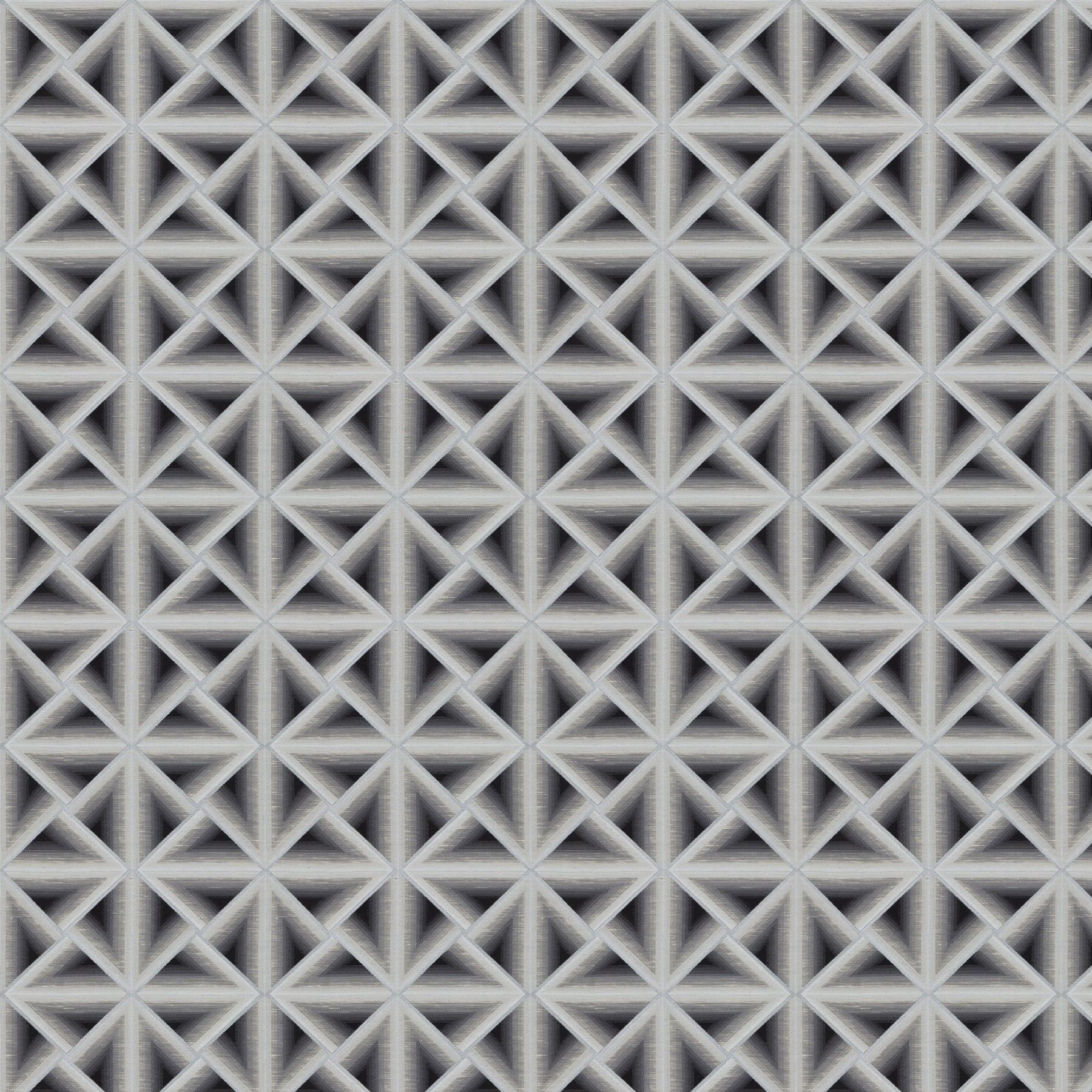 9 7937 091 Illusion Jab Vorhangstoff Meterware Gemustert Grau Schwarz 1