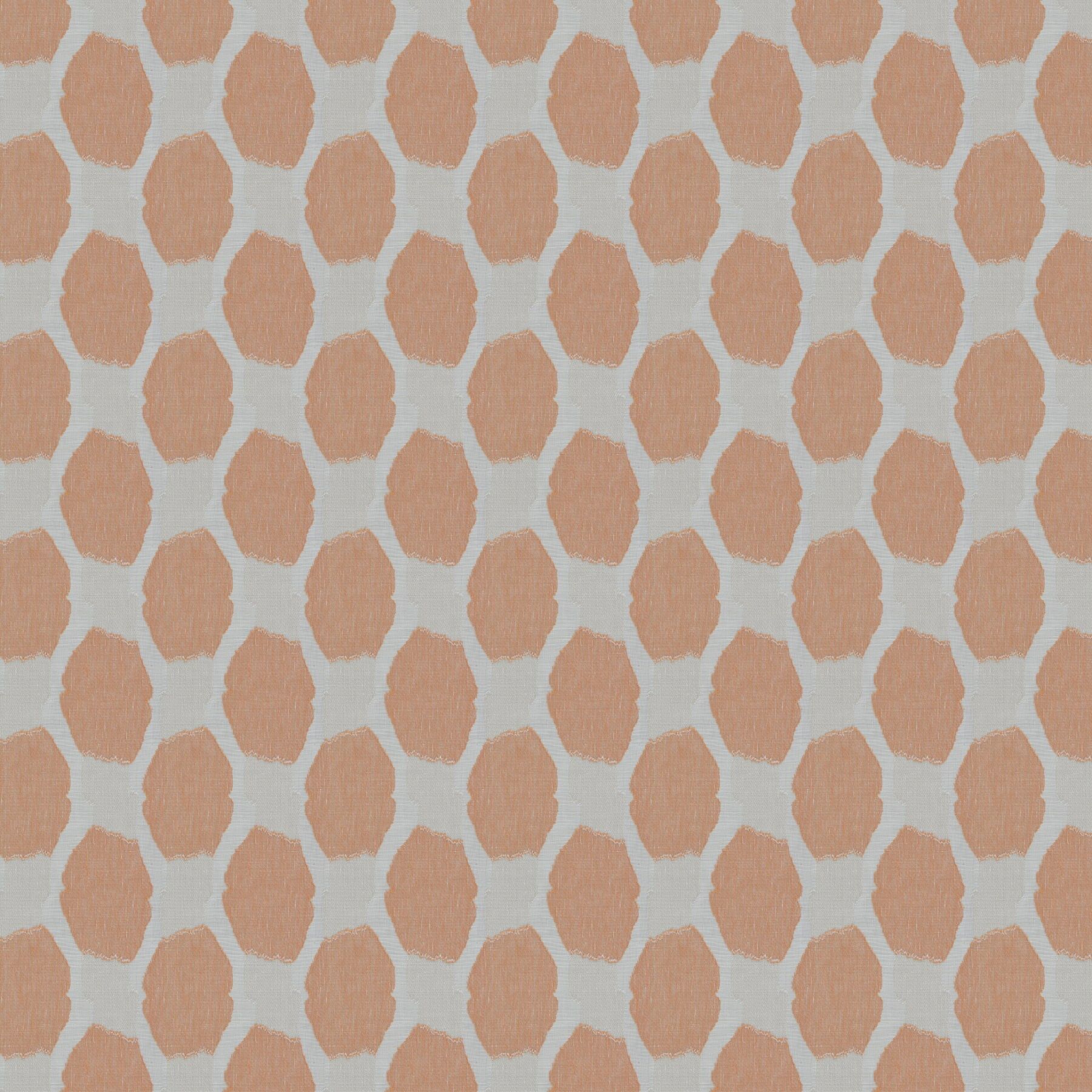 Ja7088 060 Chains Jab Vorhangstoff Meterware Gemustert Orange 1
