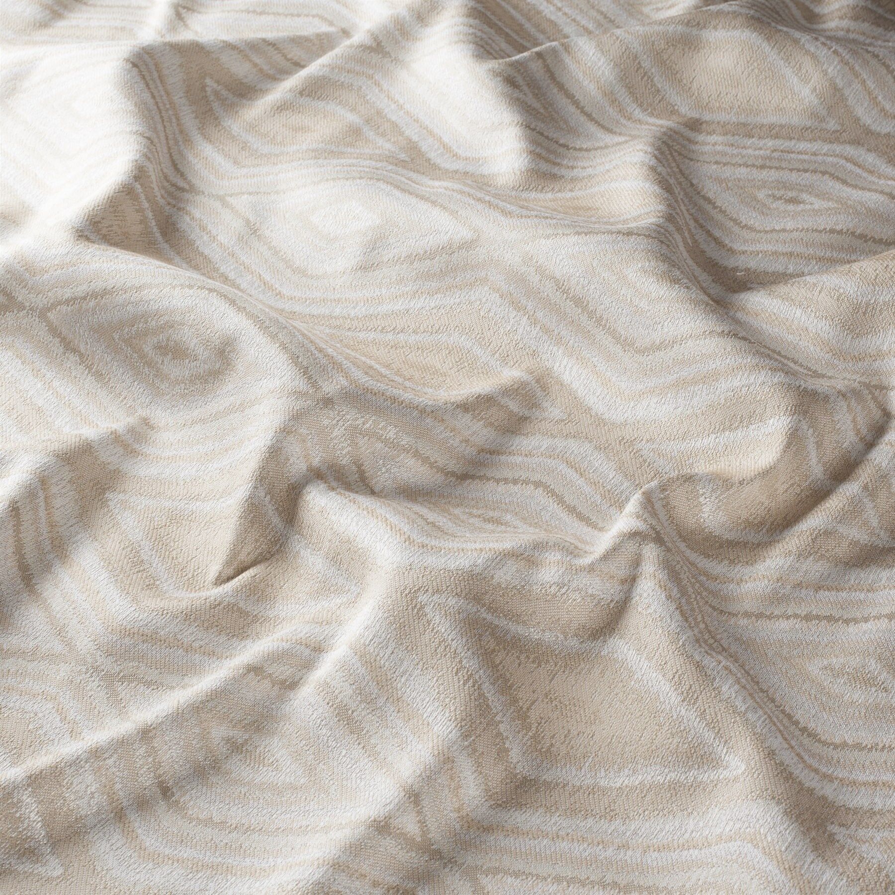 Ja7106 020 Zola Jab Vorhangstoff Meterware Gemustert Beige