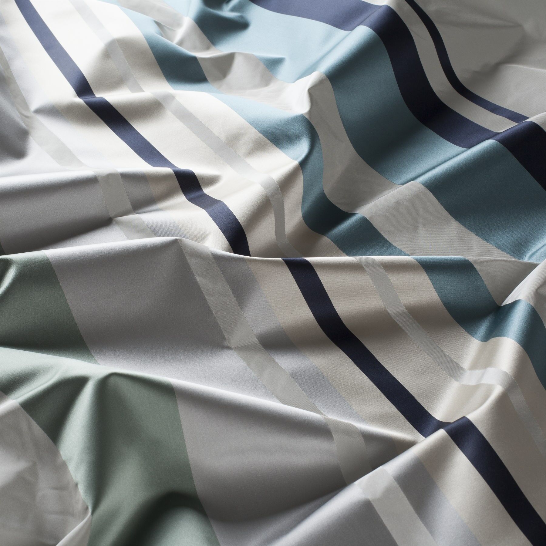 9 7916 050 Scarabea Jab Vorhangstoff Meterware Gestreift Blau Gruen Grau
