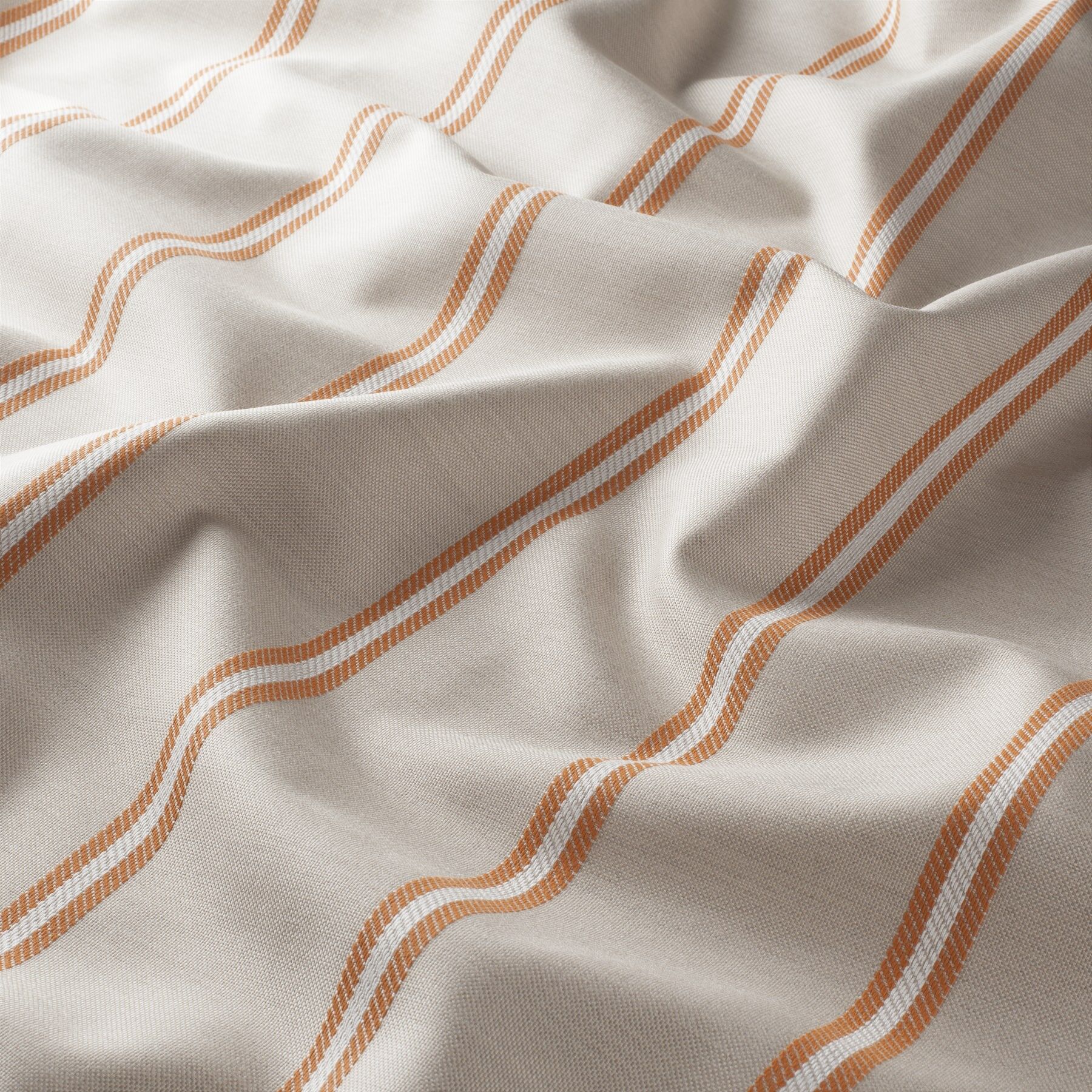 Ch3291 060 Summerdust Jab Vorhangstoff Meterware Gestreift Orange Grau
