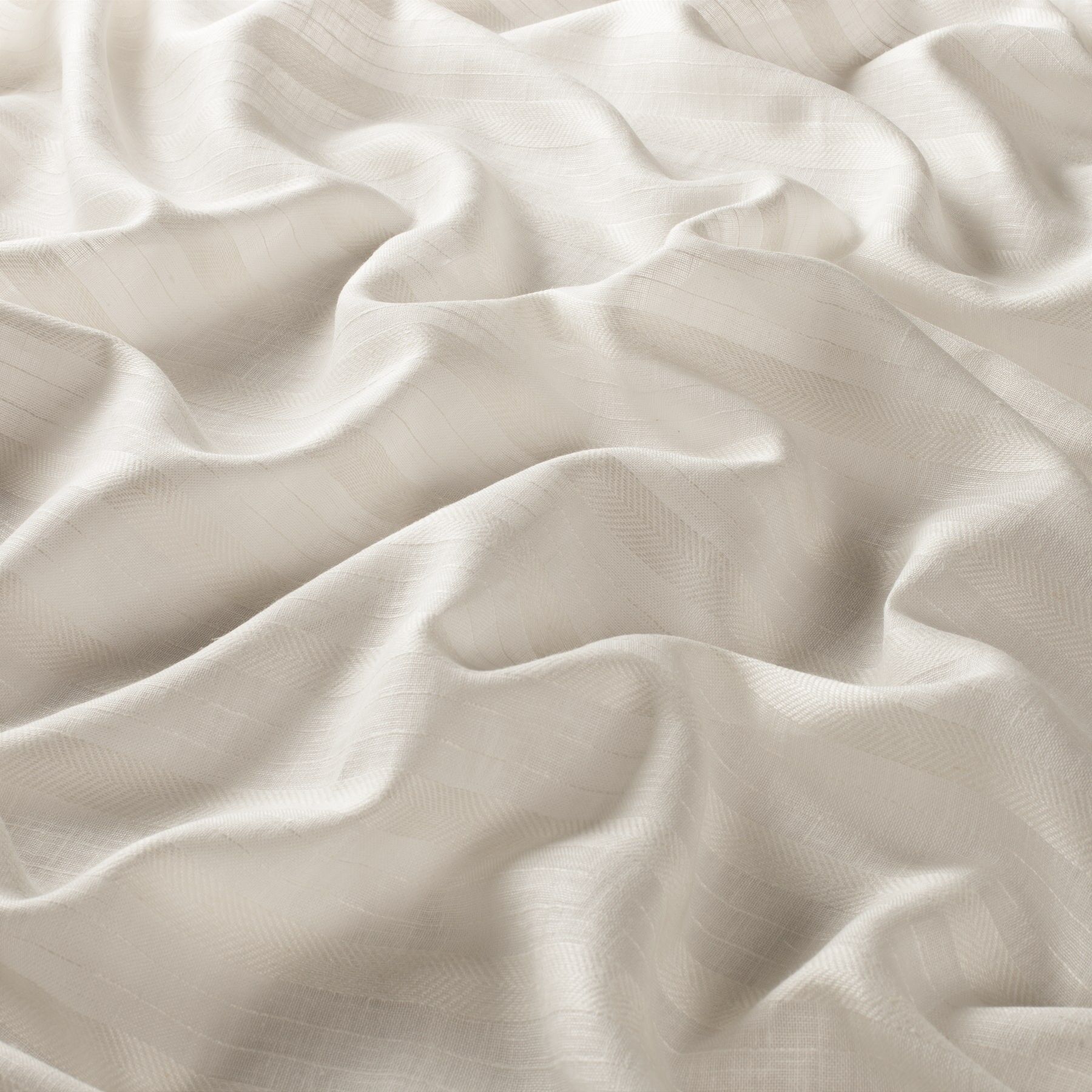 9 7654 070 Kimberly Jab Gardinenstoff Meterware Gemustert Creme Beige