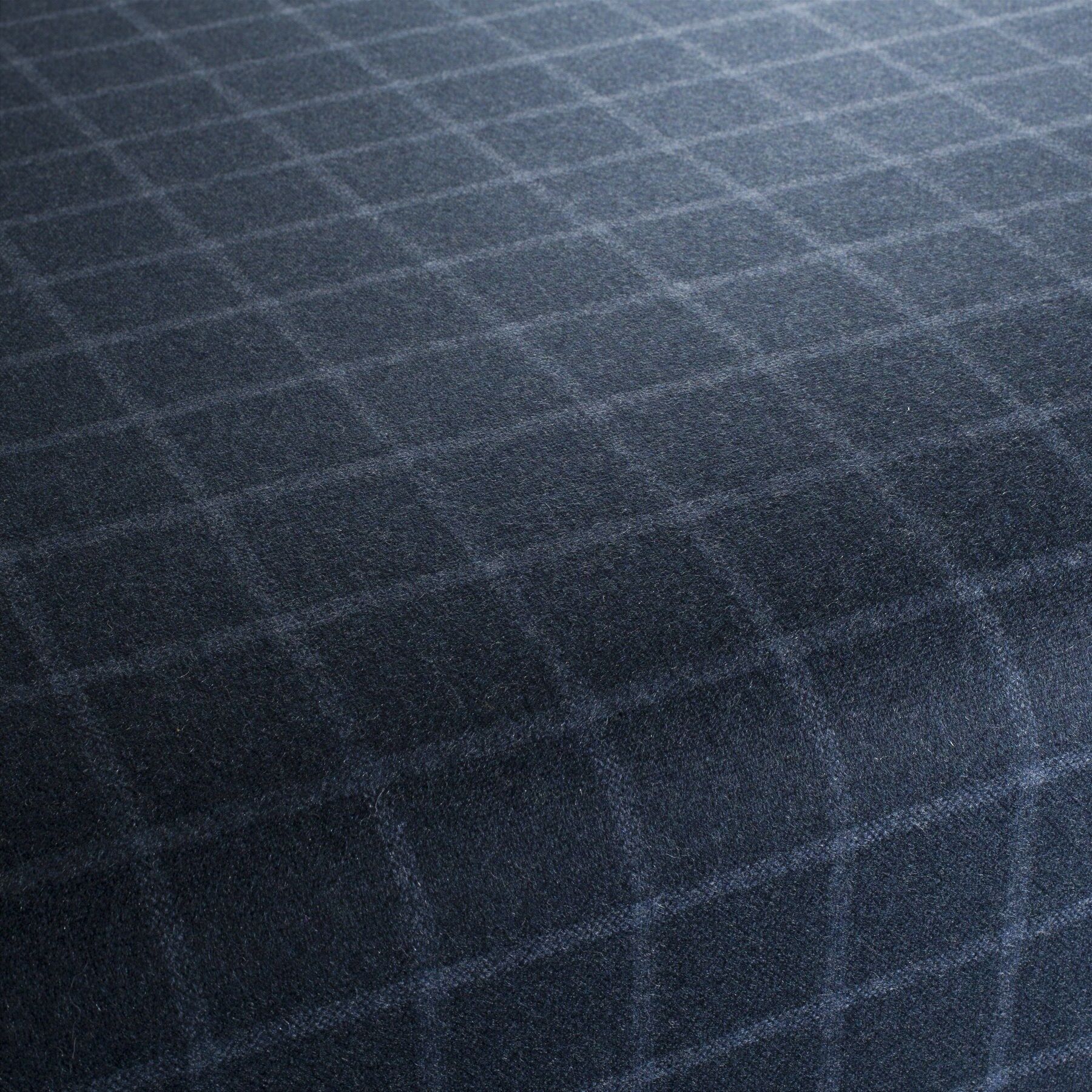 Ja2045 051 Lomond Jab Polsterstoffe Wolle Kariert Blau