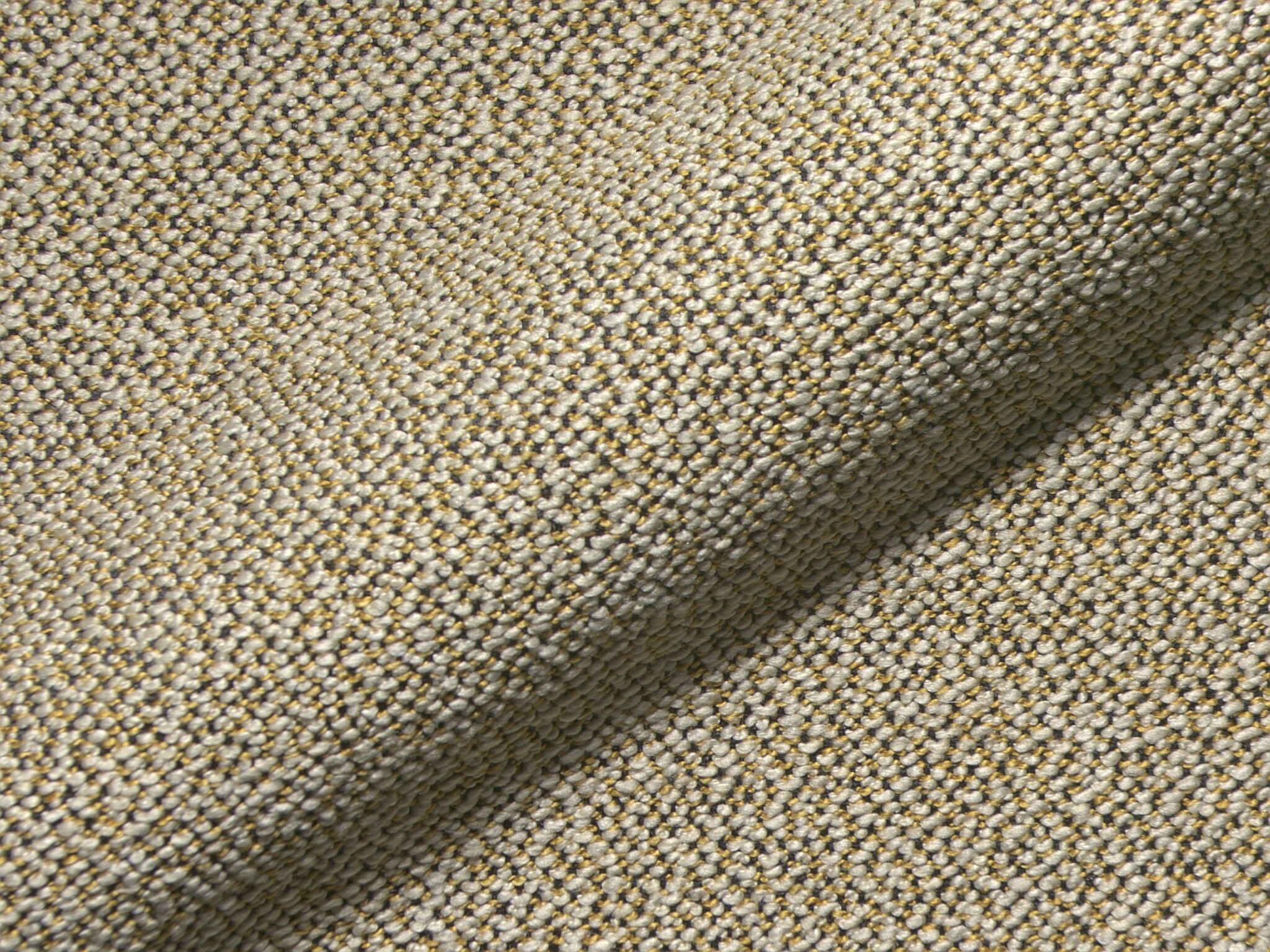 Glow 501 Q2 Hoepke Polsterstoff Moebelstoff Fleckschutz Modern Boucle Grob Gelb