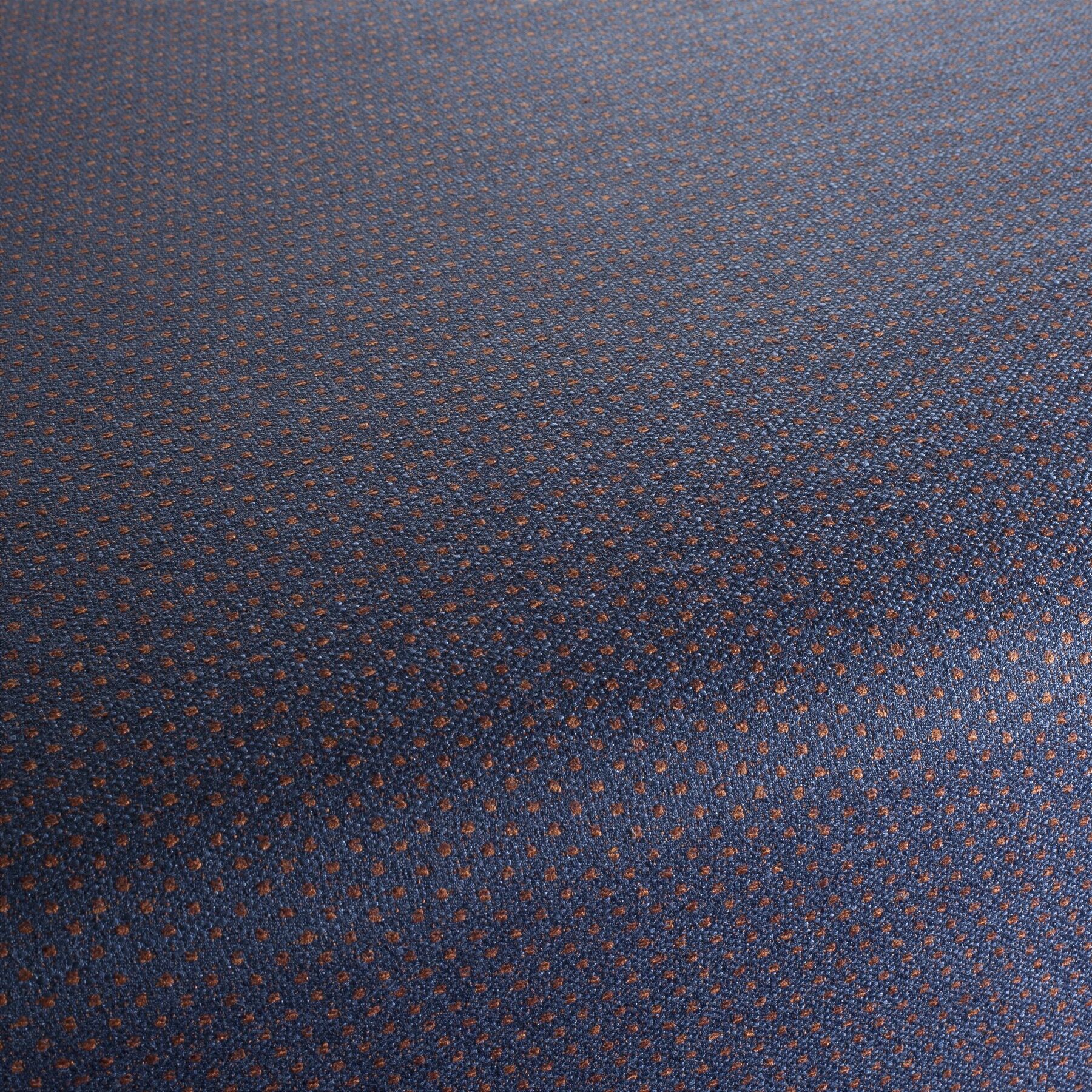 Ja2059 052 Dots Jab Polsterstoff Moebelstoff Gemustert Blau Orange