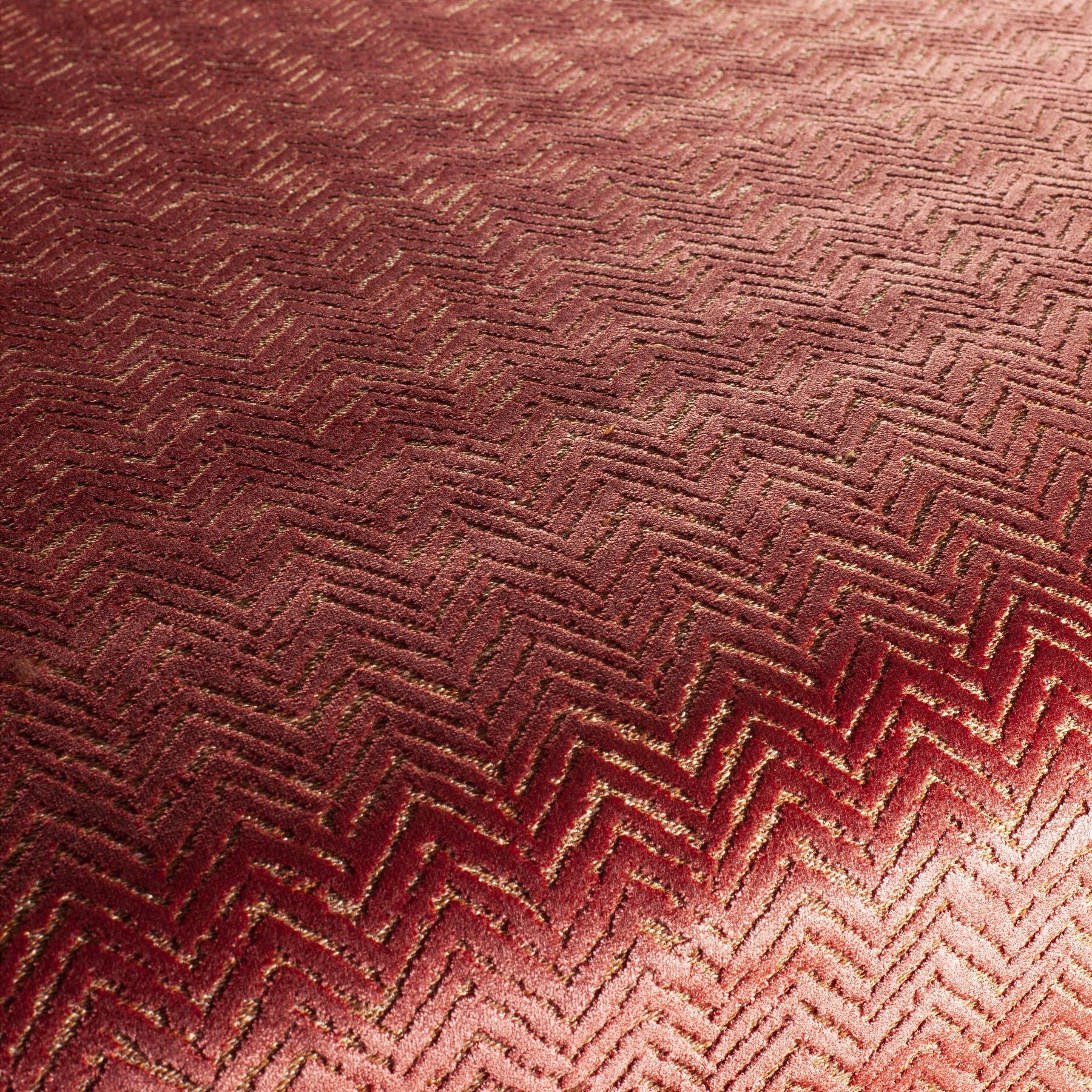 Ja4009 010 Velveto Hochwertigfe Velours Polsterstoffe Jab Anstoetz Grandezza Rot