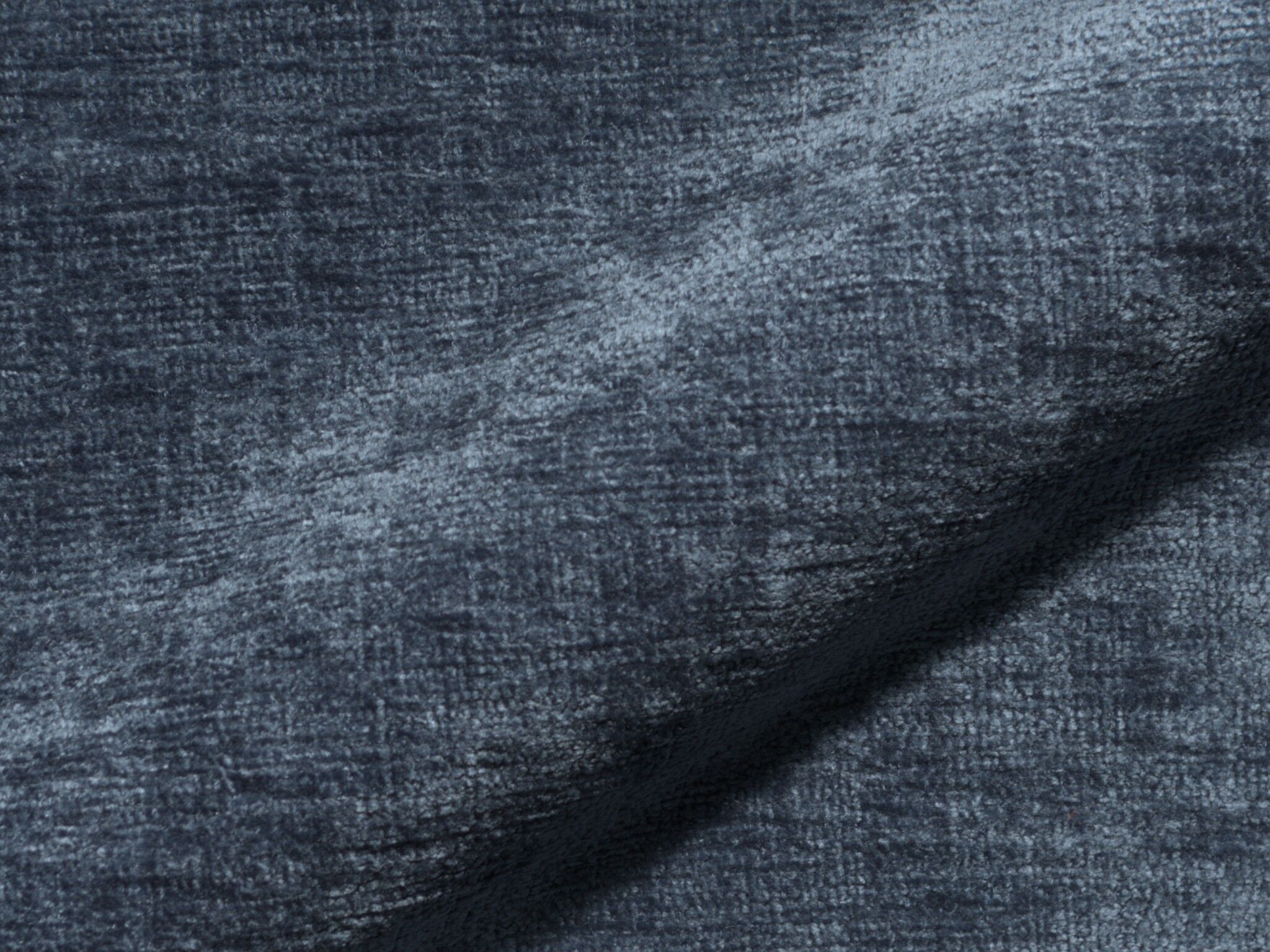 Molino 542 Weicher Chenille Polsterstoff Moebelstoff Hoepke Blau