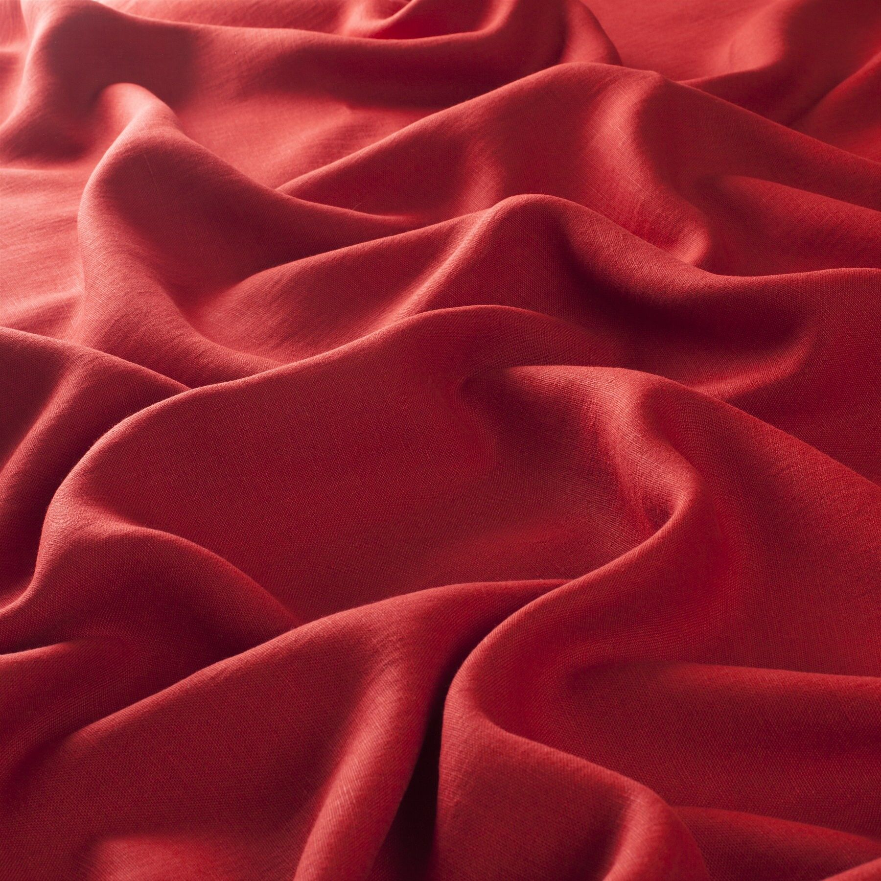 Ca1256 010 Rosy Linen Vorhangstoffe Landhausstil Meterware Rot