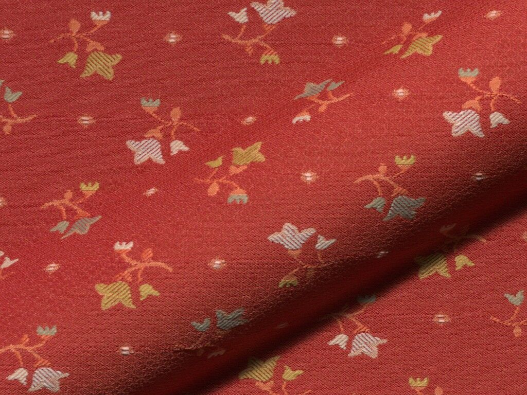 Foscari 144 Hoepke Polsterstoff Meterware Landhausstil Mit Blumenmuster Rot