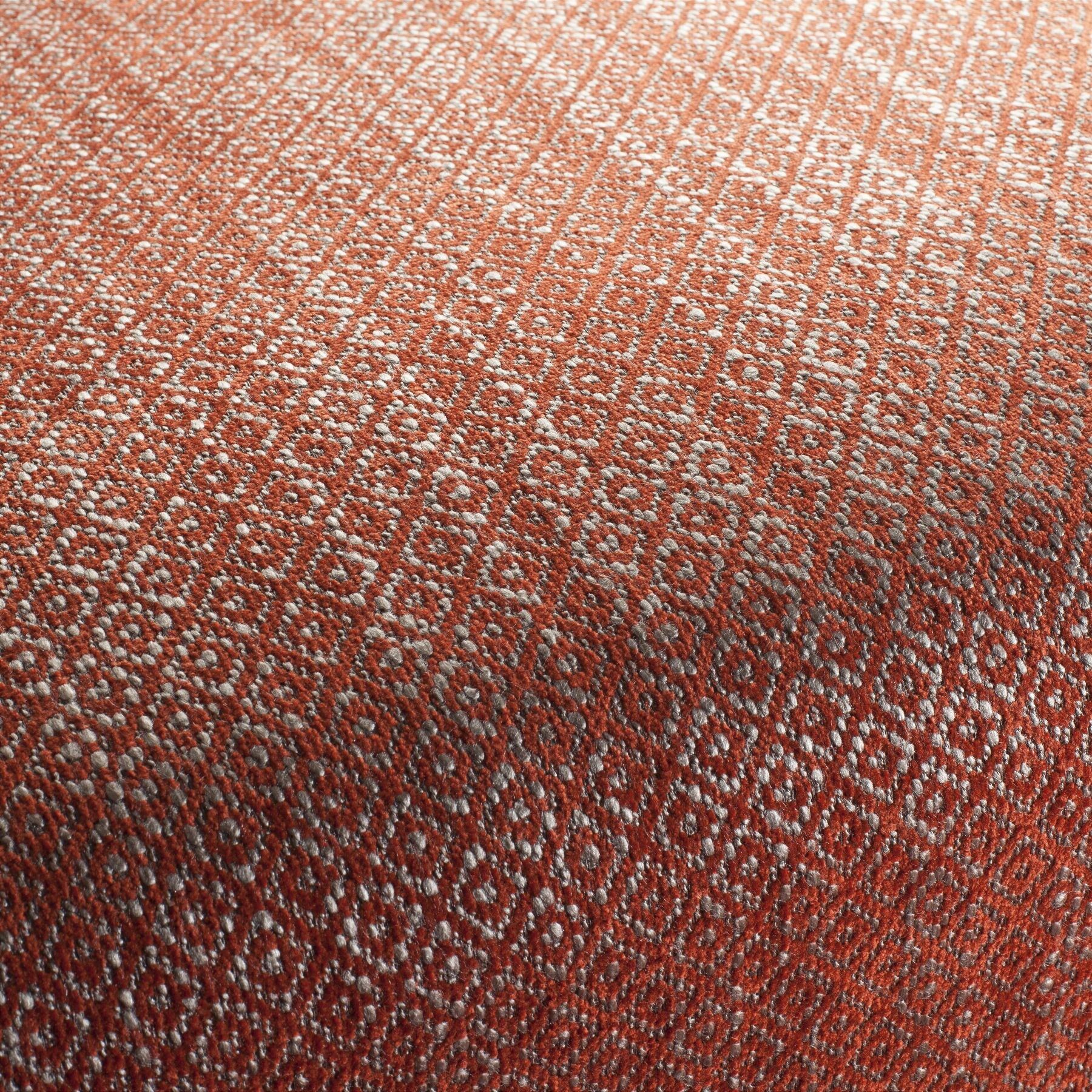 Ch2935 063 Crafty Jab Vorhangstoff Meterware Gemustert Orange