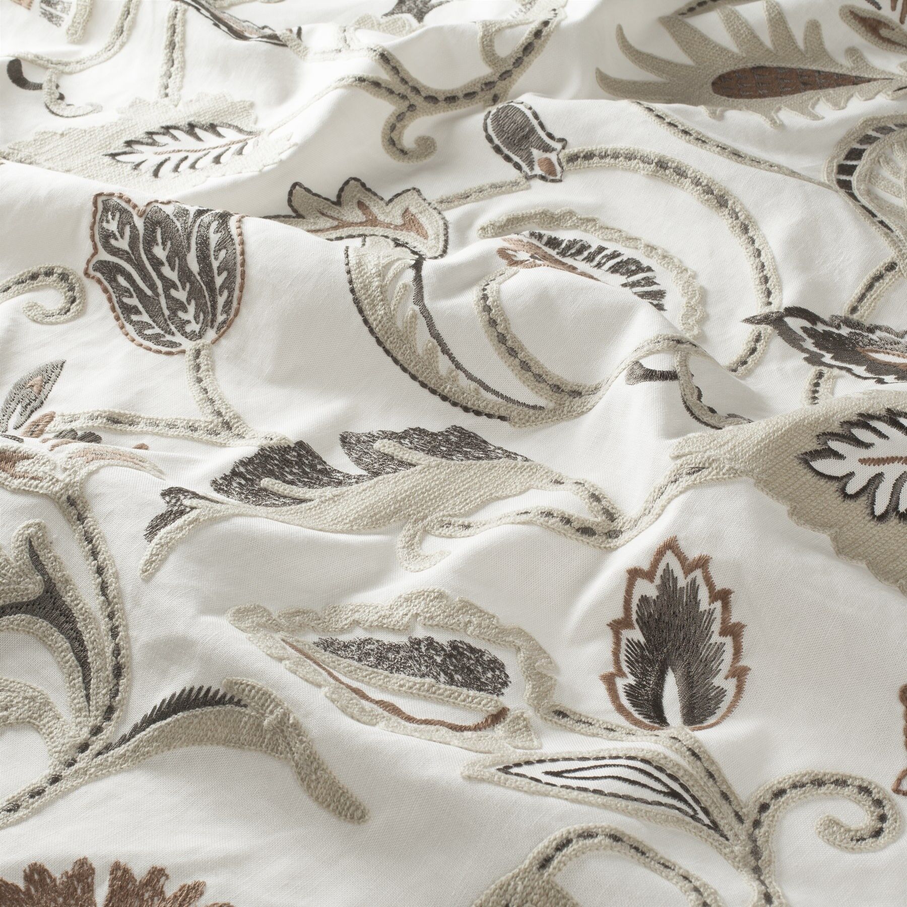 Ch3131 070 Classy Sassy Jab Vorhangstoff Meterware Gemustert Beige Braun