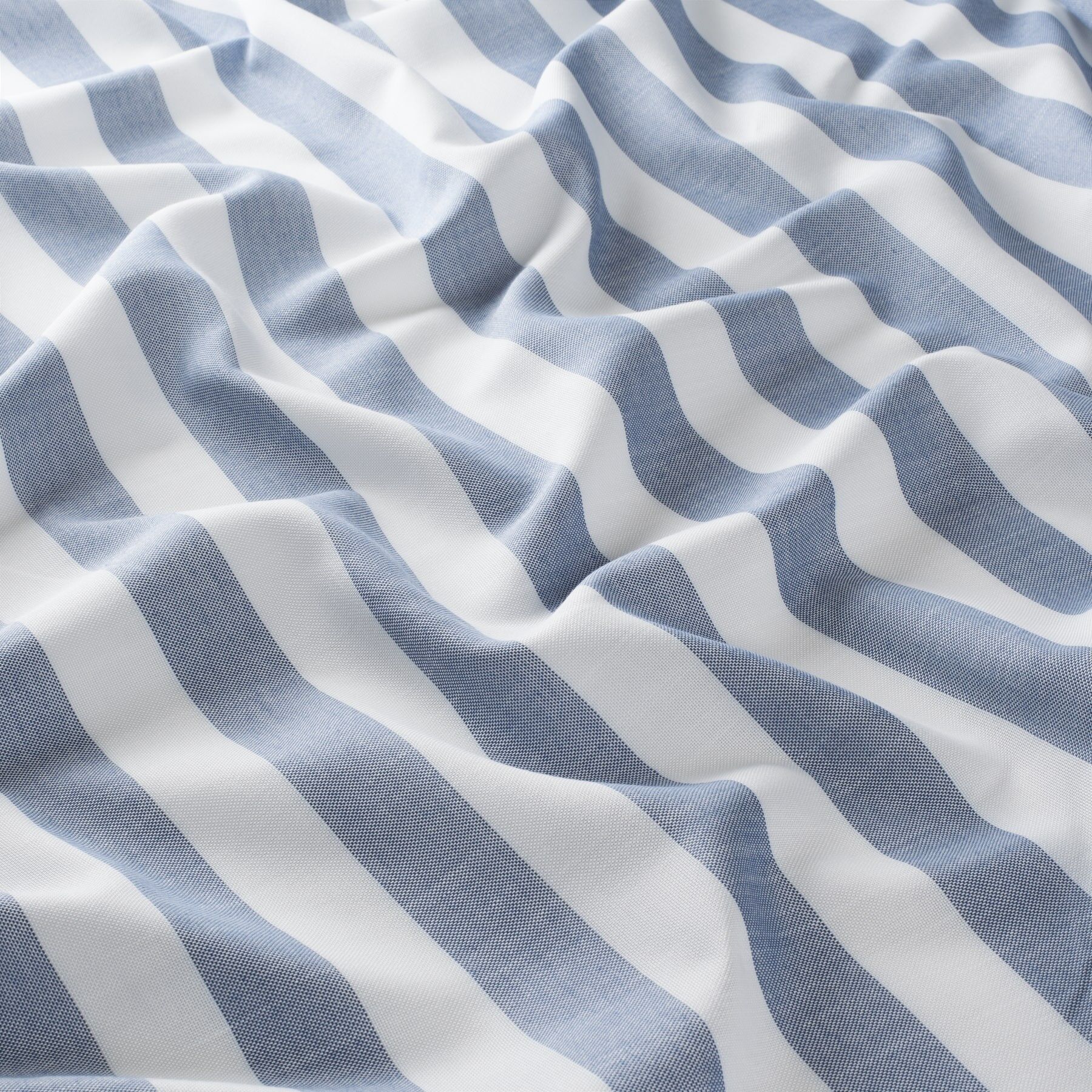 Gs1000 051 Harry Jab Vorhangstoff Meterware Gestreift Blau Weiss