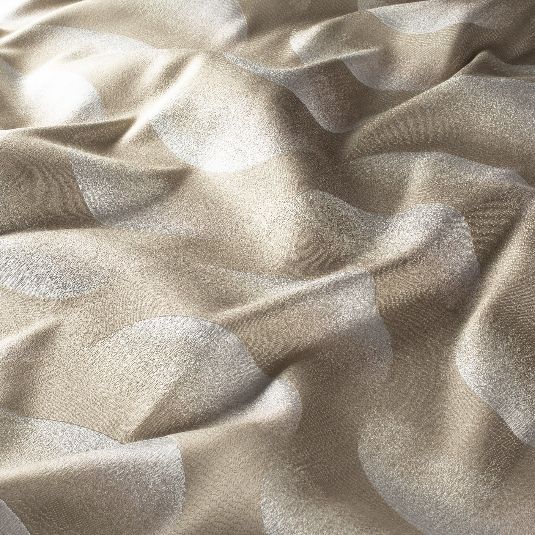 Ca1806 071 Call Me Jab Vorhangstoff Meterware Gemustert Beige