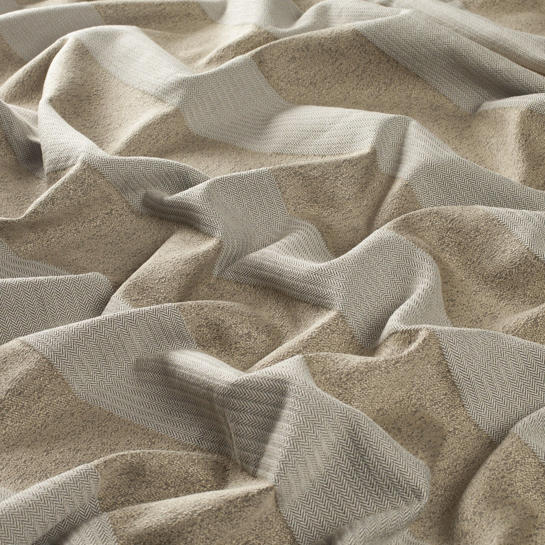 9 7865 072 Blackpool Jab Vorhangstoff Meterware Gestreift Beige